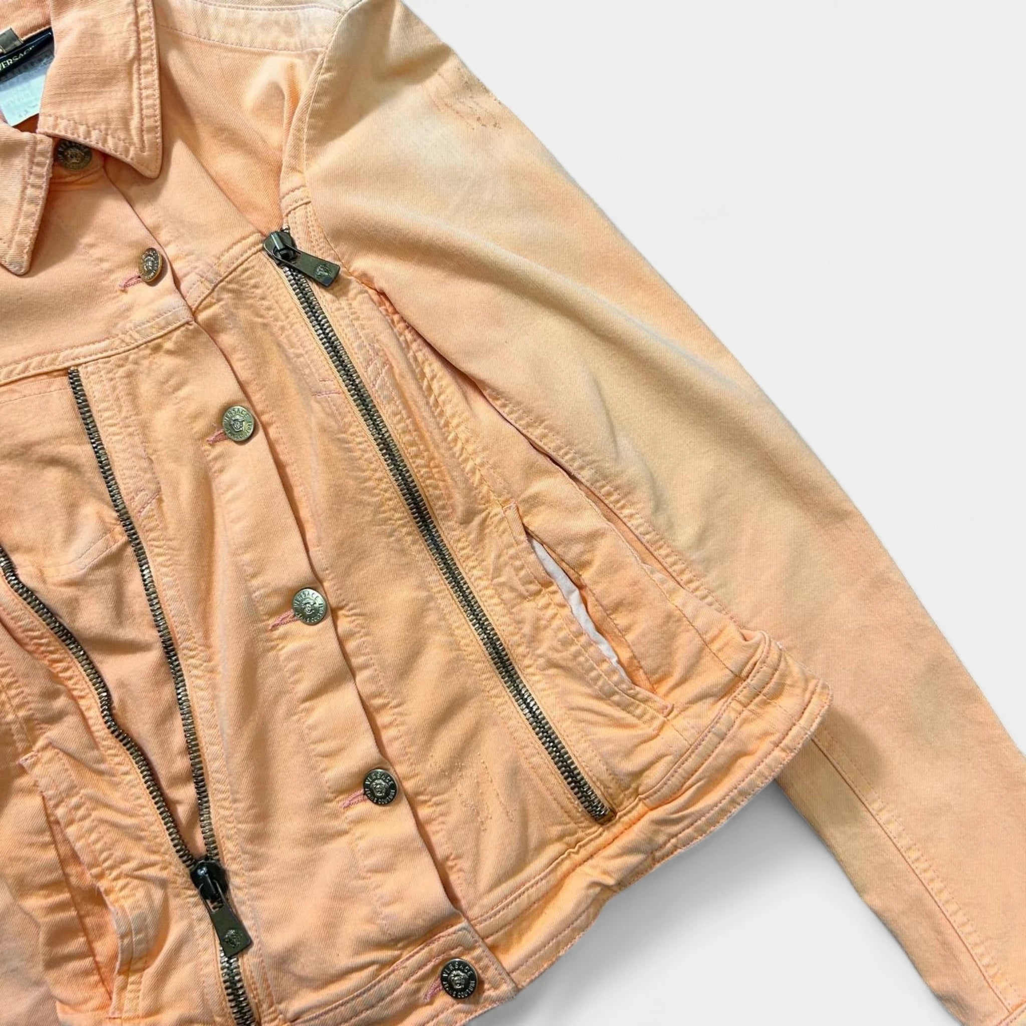 Versace Jeans Couture Orange Denim Jacket