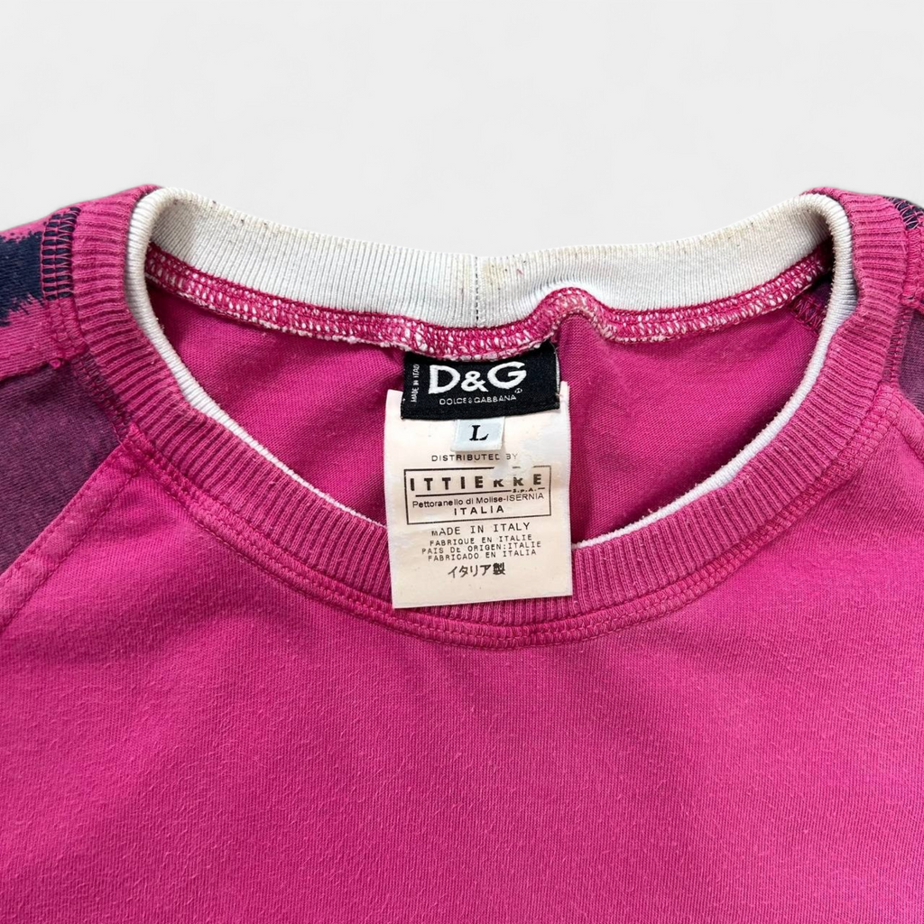 Dolce & Gabbana Pink Patch 76 T-Shirt