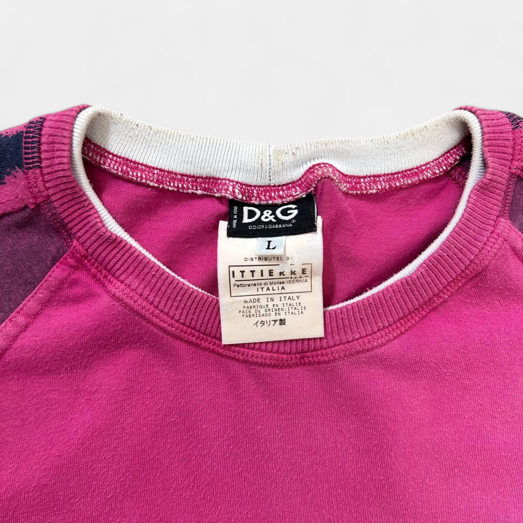 Dolce & Gabbana Pink Patch 76 T-Shirt