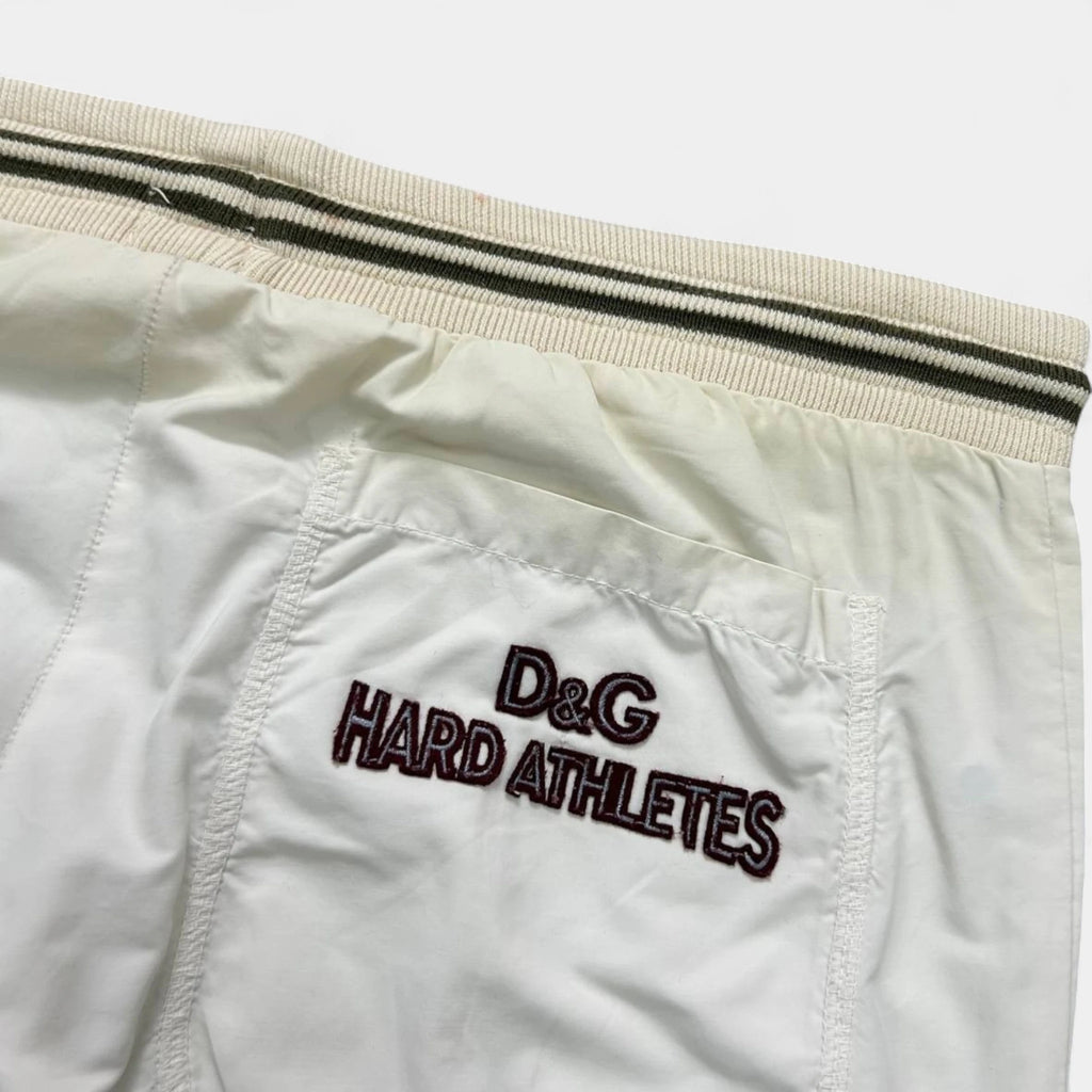 Dolce & Gabbana Track Pants White Nylon