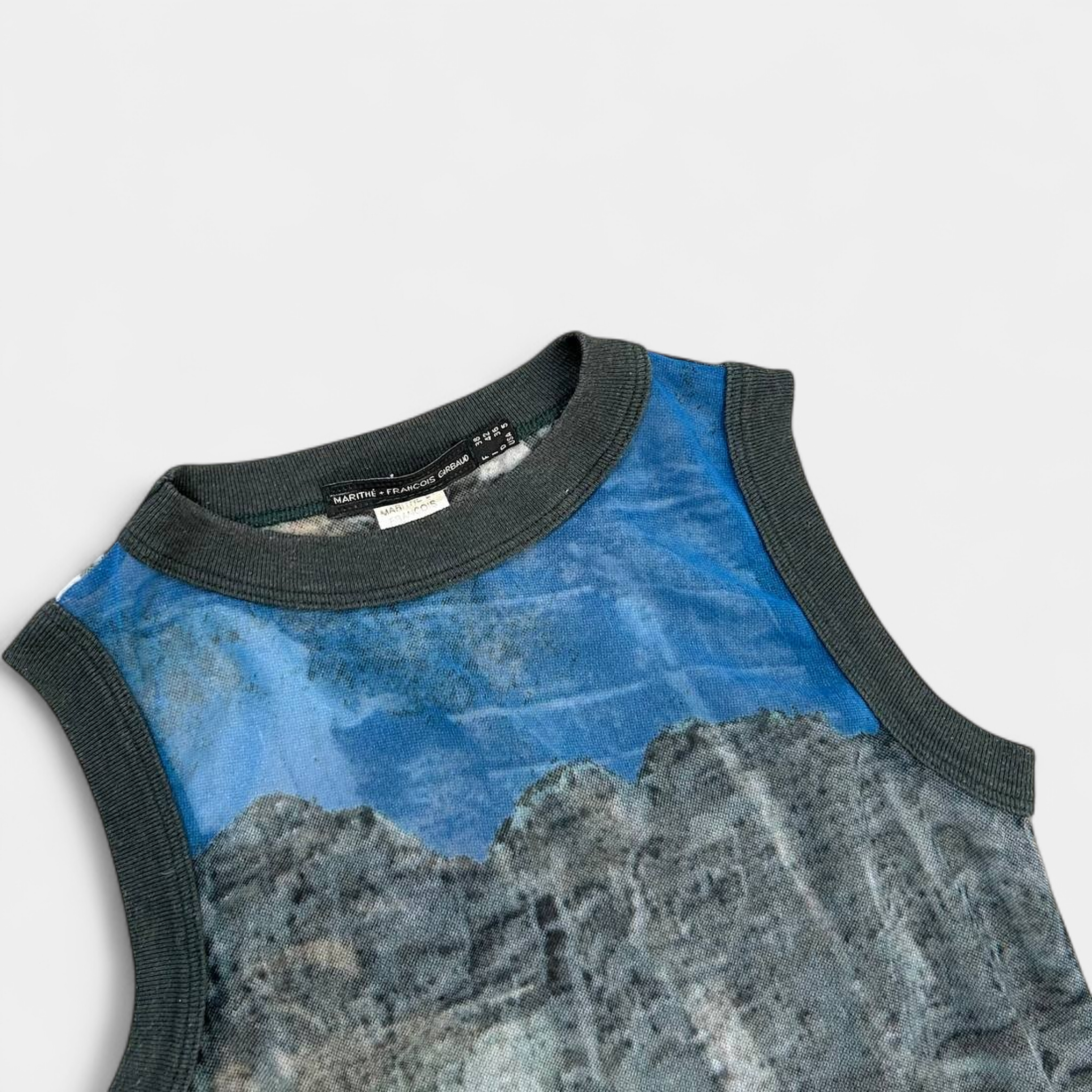 Marithé + François Girbaud Graphic Mesh Top
