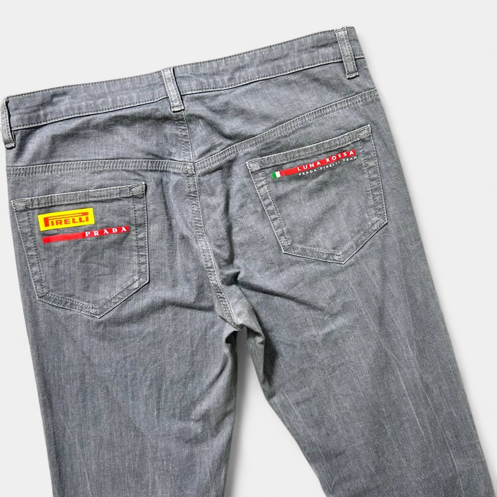 Prada Luna Rosa Denim Pants