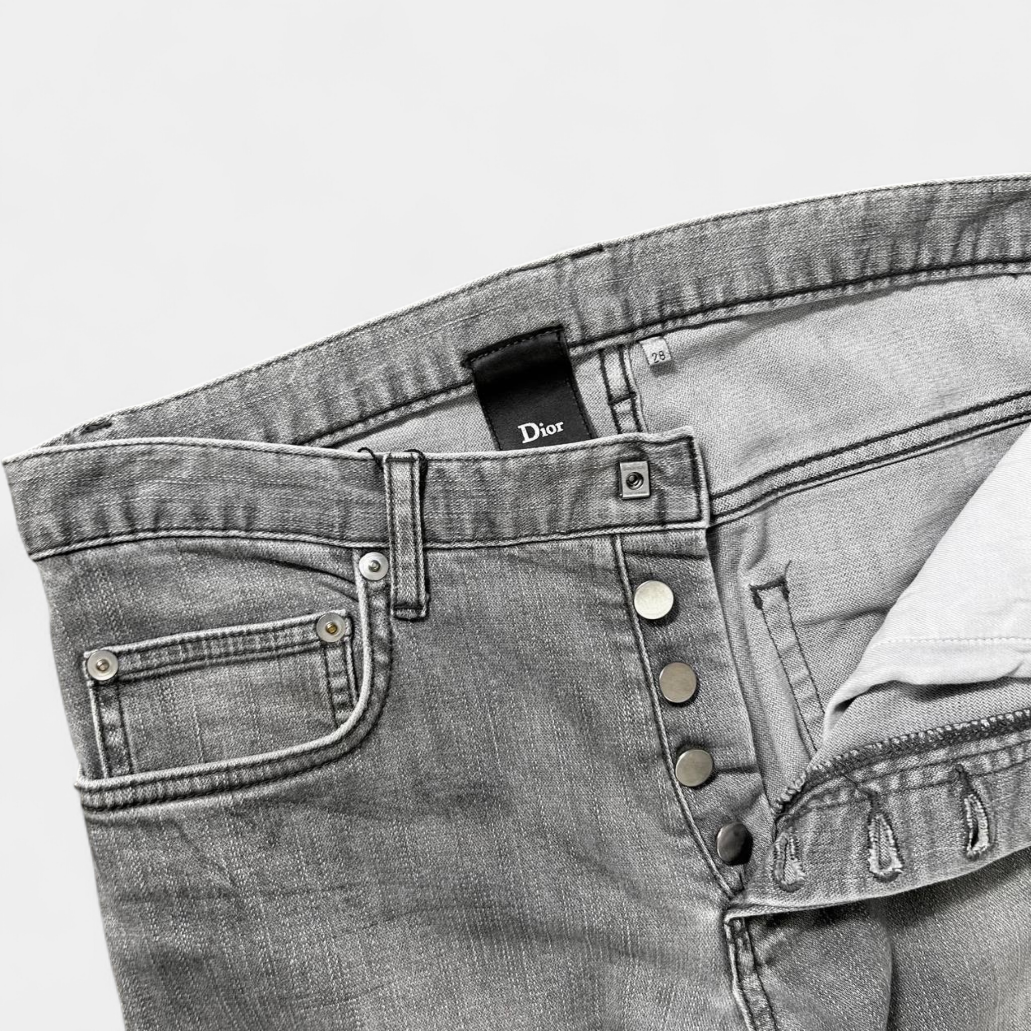 Dior Hedi Slimane Grey Jeans