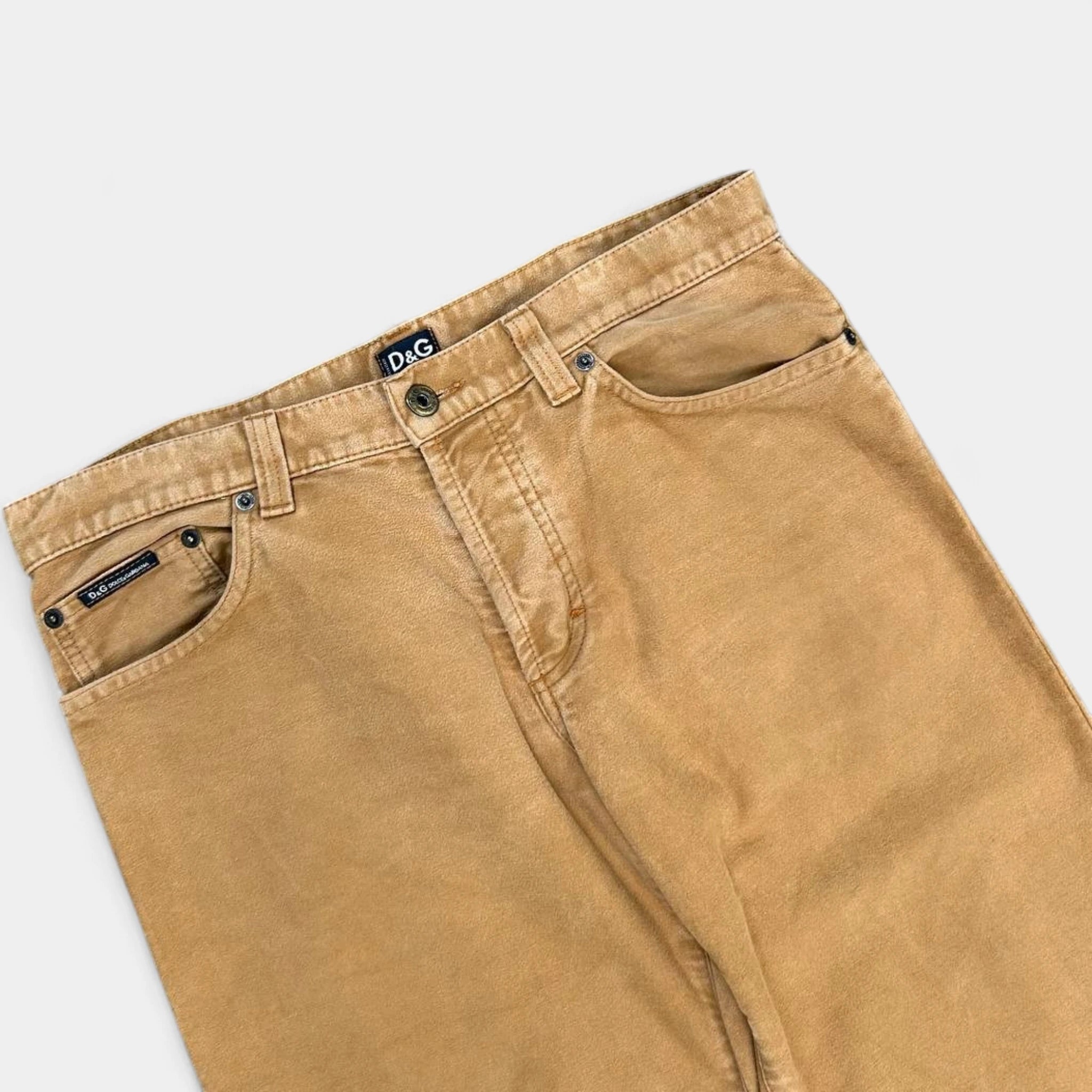 Dolce & Gabbana Beige Vintage Baggy Pants