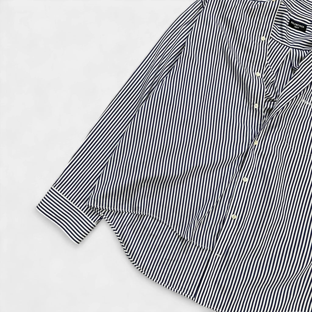 Balenciaga Asymmetric Striped Shirt