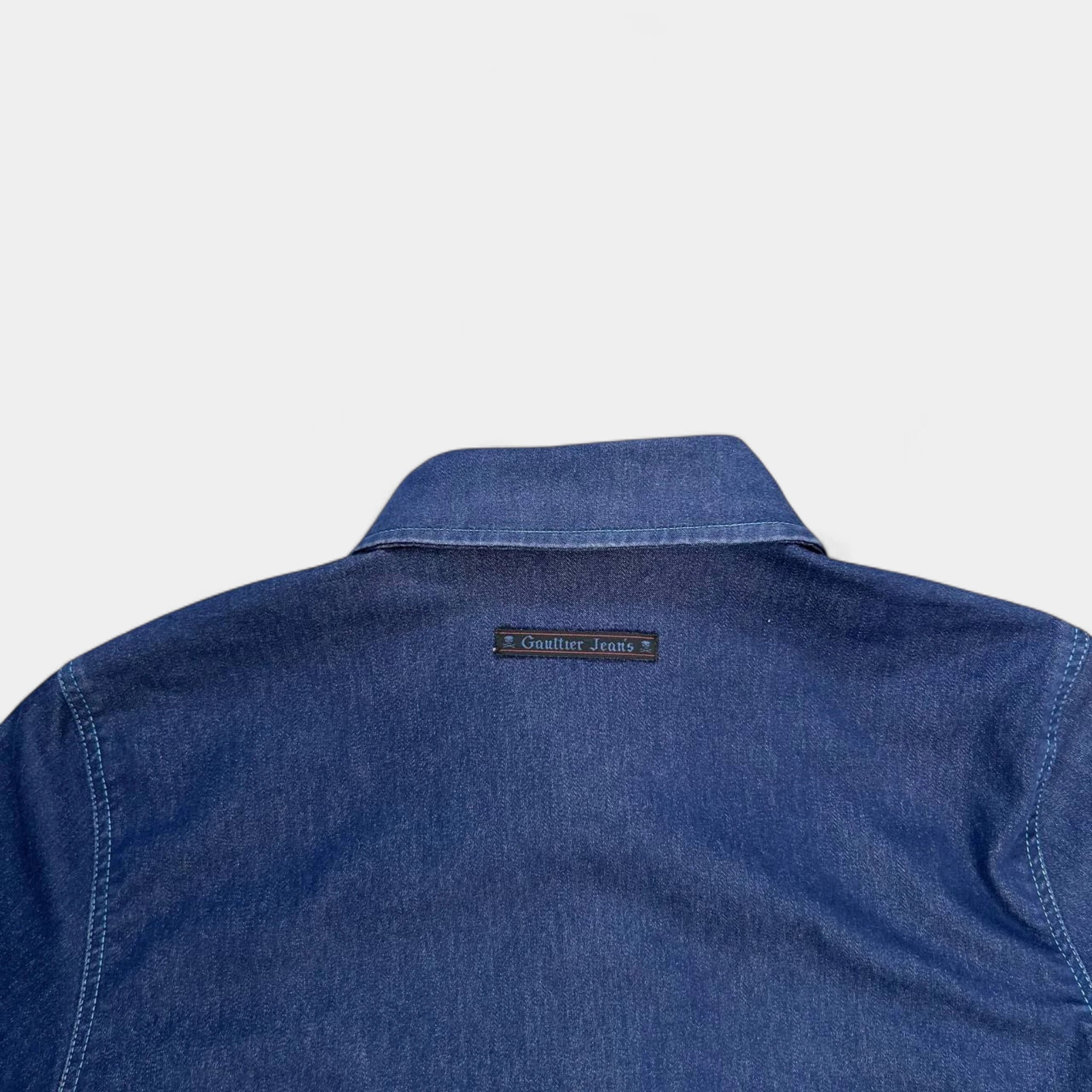 Jean Paul Gaultier Classic Fitted Blue Denim Shirt