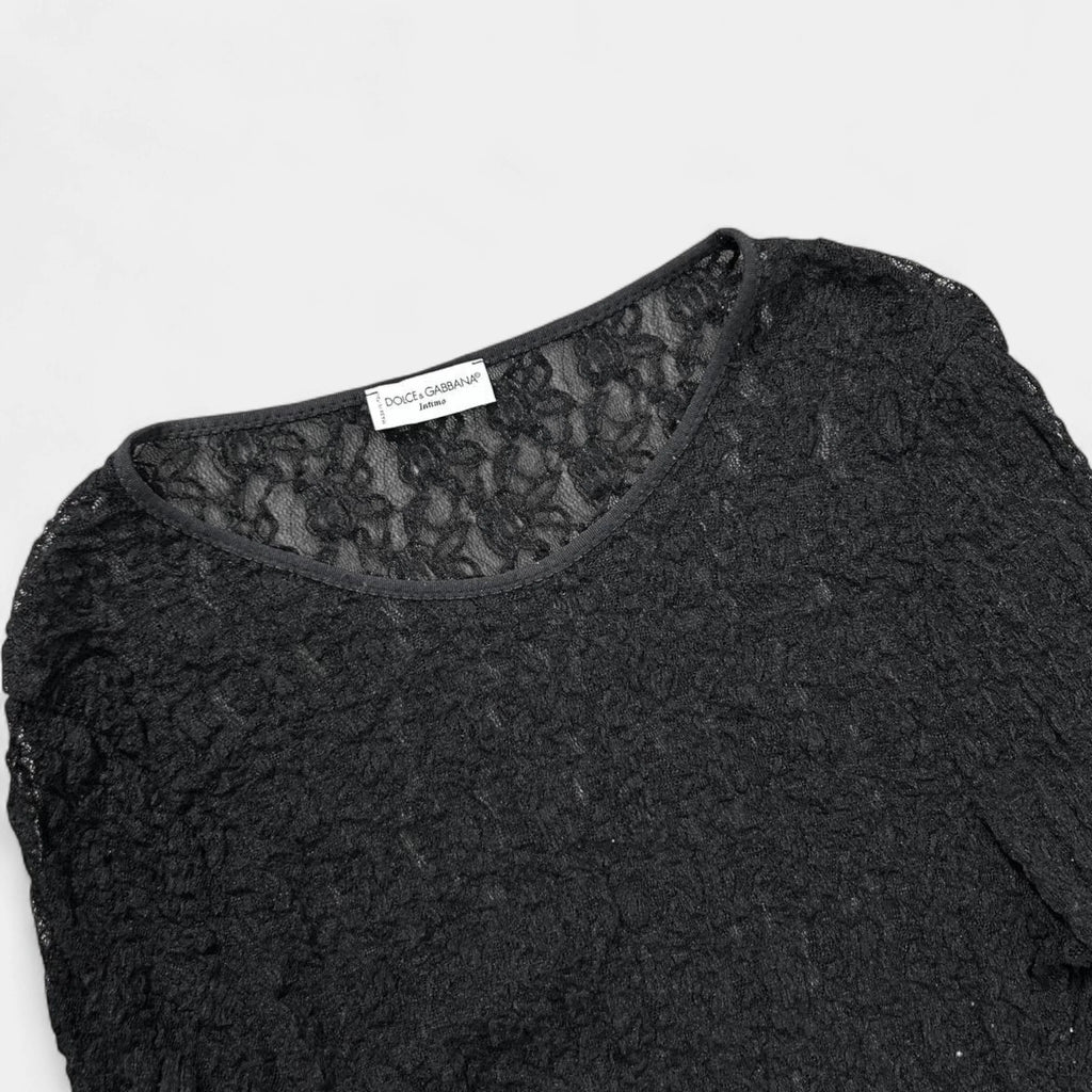 Dolce & Gabbana Intimo Elegant Black T-Shirt