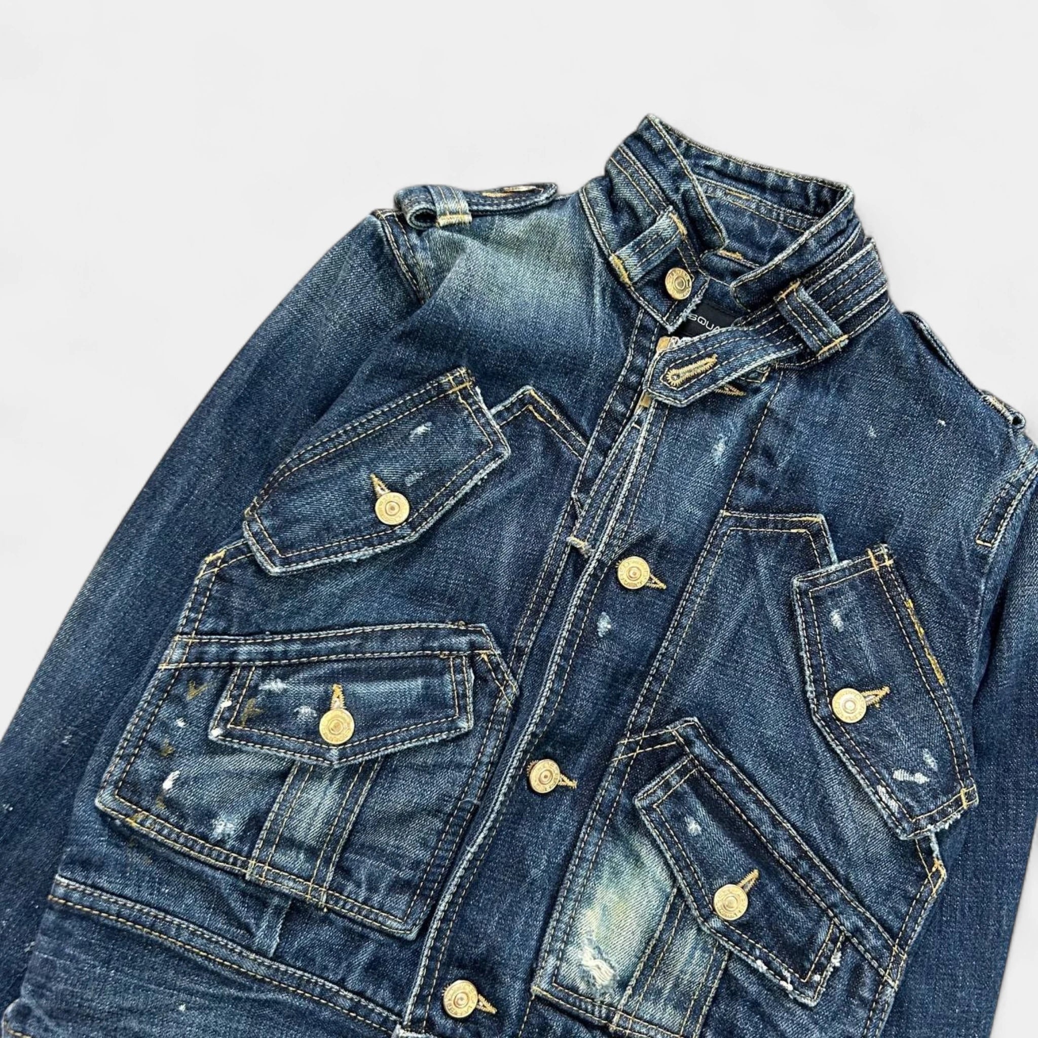 Dsquared 2000s Denim Blue Jacket