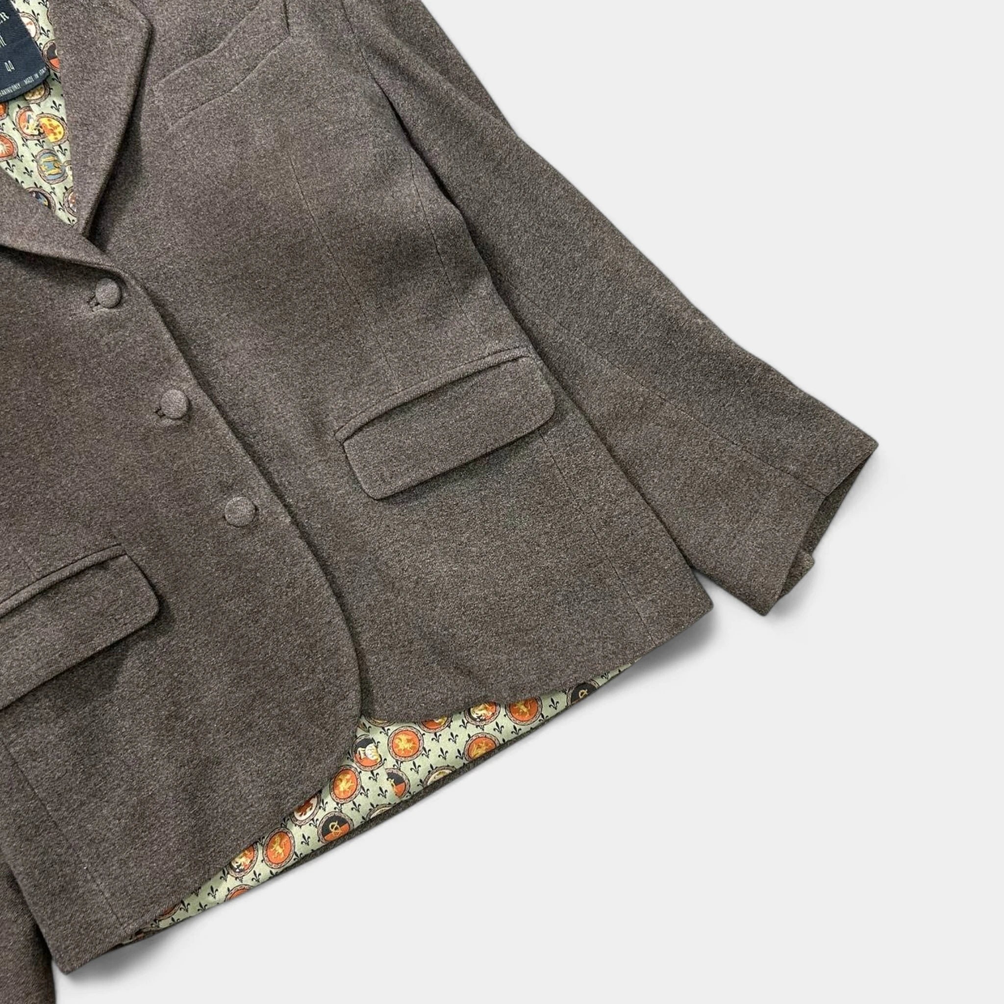 Jean Paul Gaultier Femme Brown Wool Blazer Jacket