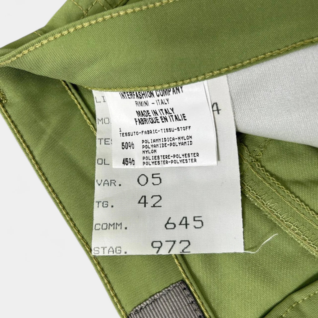 Marithé + François Girbaud Technical Nylon Green Matcha Pants