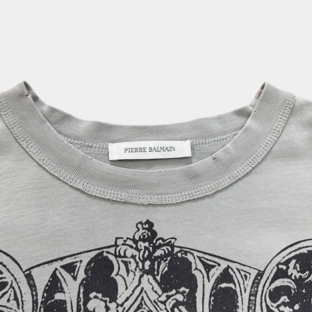 Pierre Balmain Distressed Moon Graphic T-Shirt