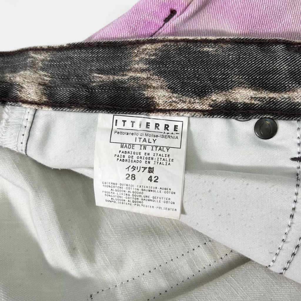 Just Cavalli 2000s Leopard Pink Stripe Pants