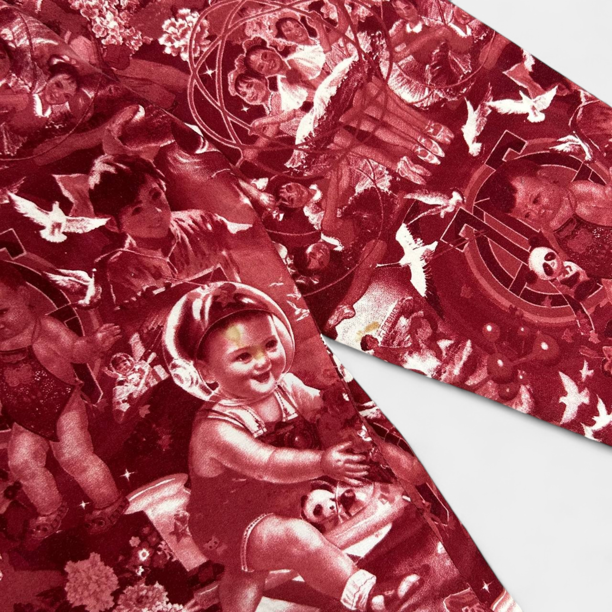 Jean Paul Gaultier 2000s Red Chinese Propaganda Button Shirt