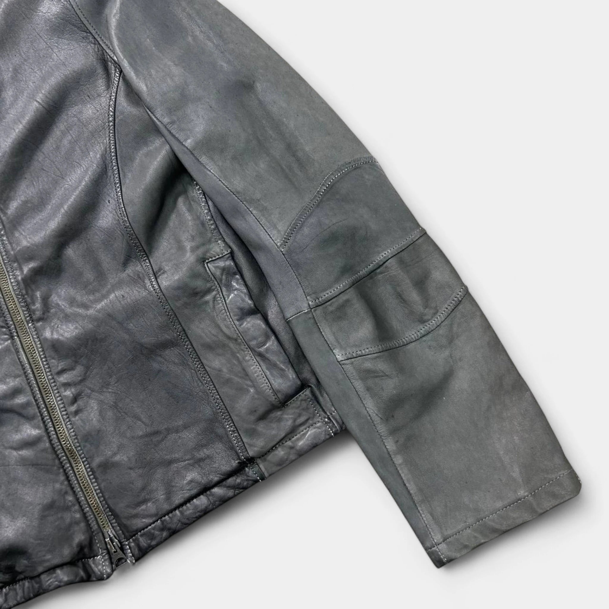 Armani Jeans 2000s Elegant Sport Ovine Leather Jacket