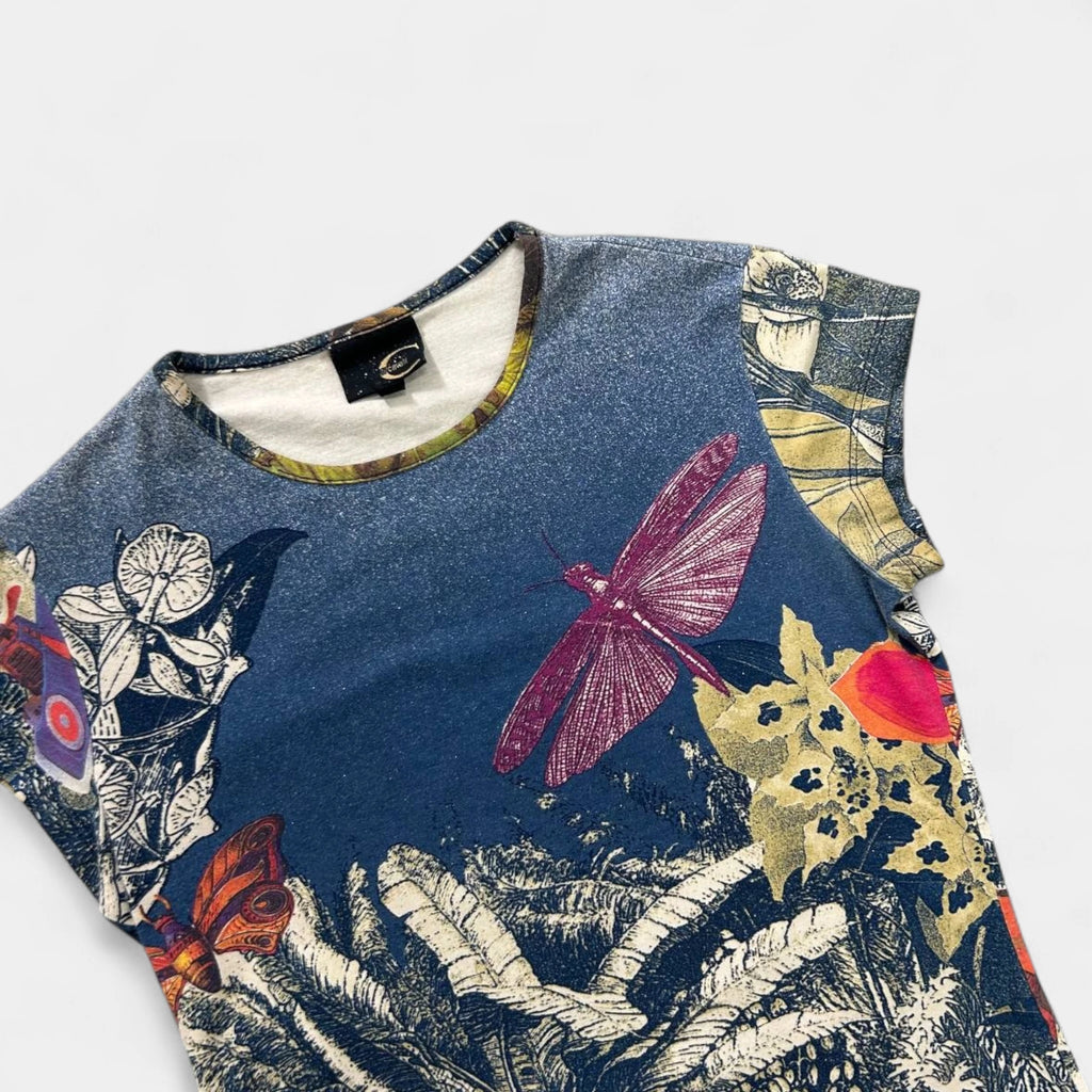 Just Cavalli 2000's Graphic Floral Baby-Tee