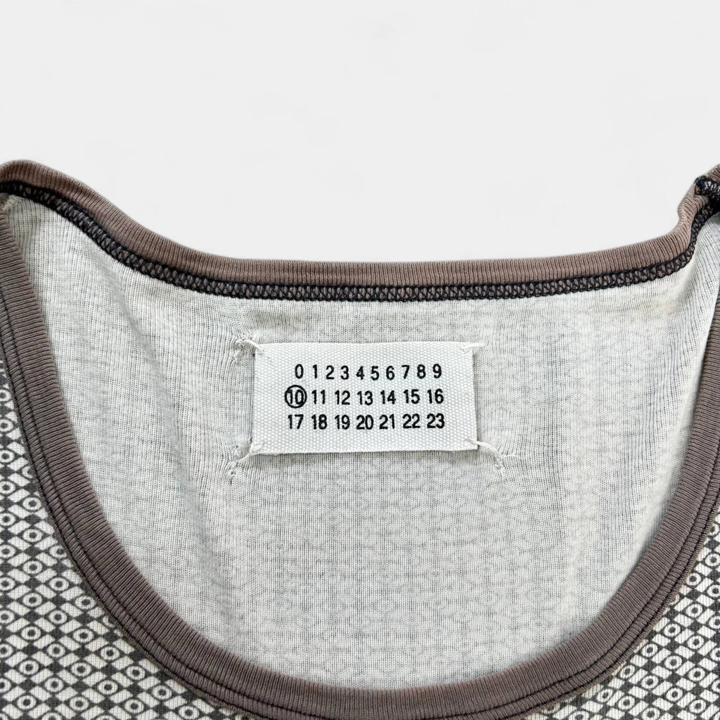 Maison Margiela MM10 Classic Brown Pattern T-Shirt