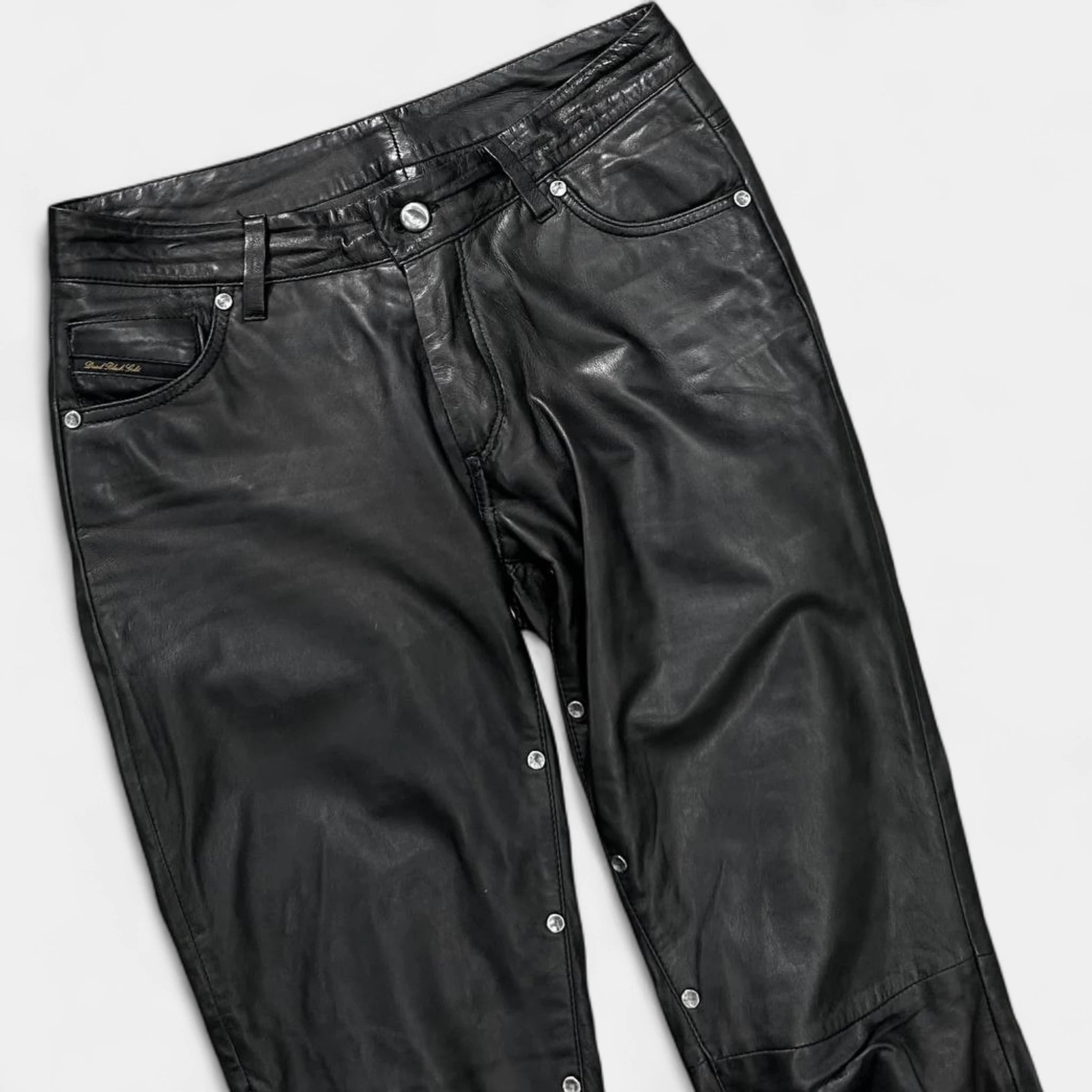 Diesel Studded Leather Studded Pants