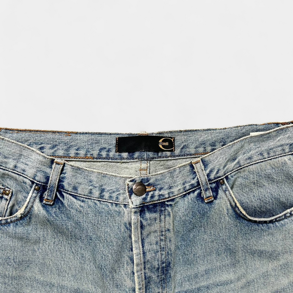 Cavalli Distressed Baggy Jeans