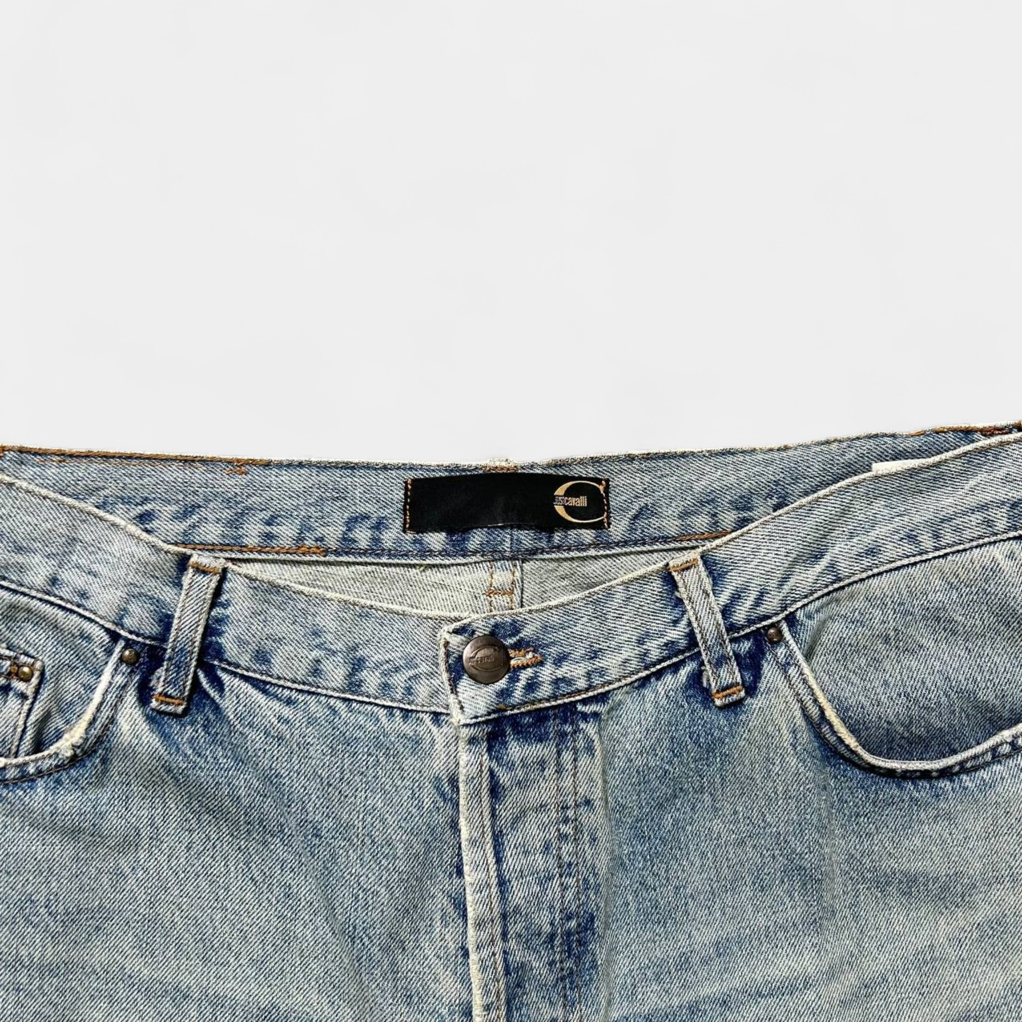 Cavalli Distressed Baggy Jeans