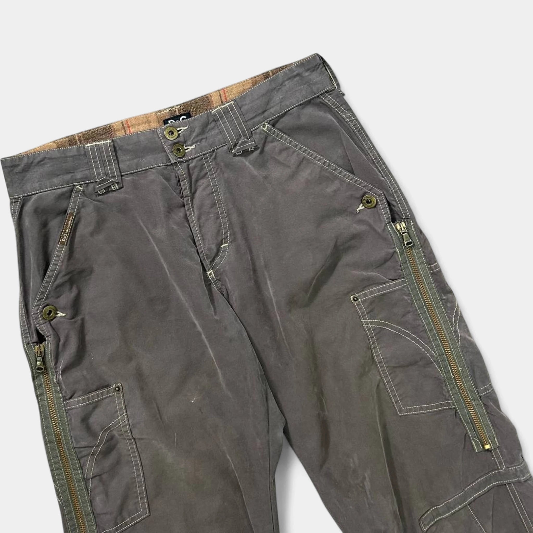 Dolce & Gabbana 2000s Brown Cargo Pants