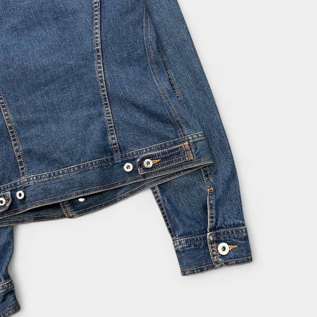 Dolce & Gabbana Rhinestone Denim Jacket Blue
