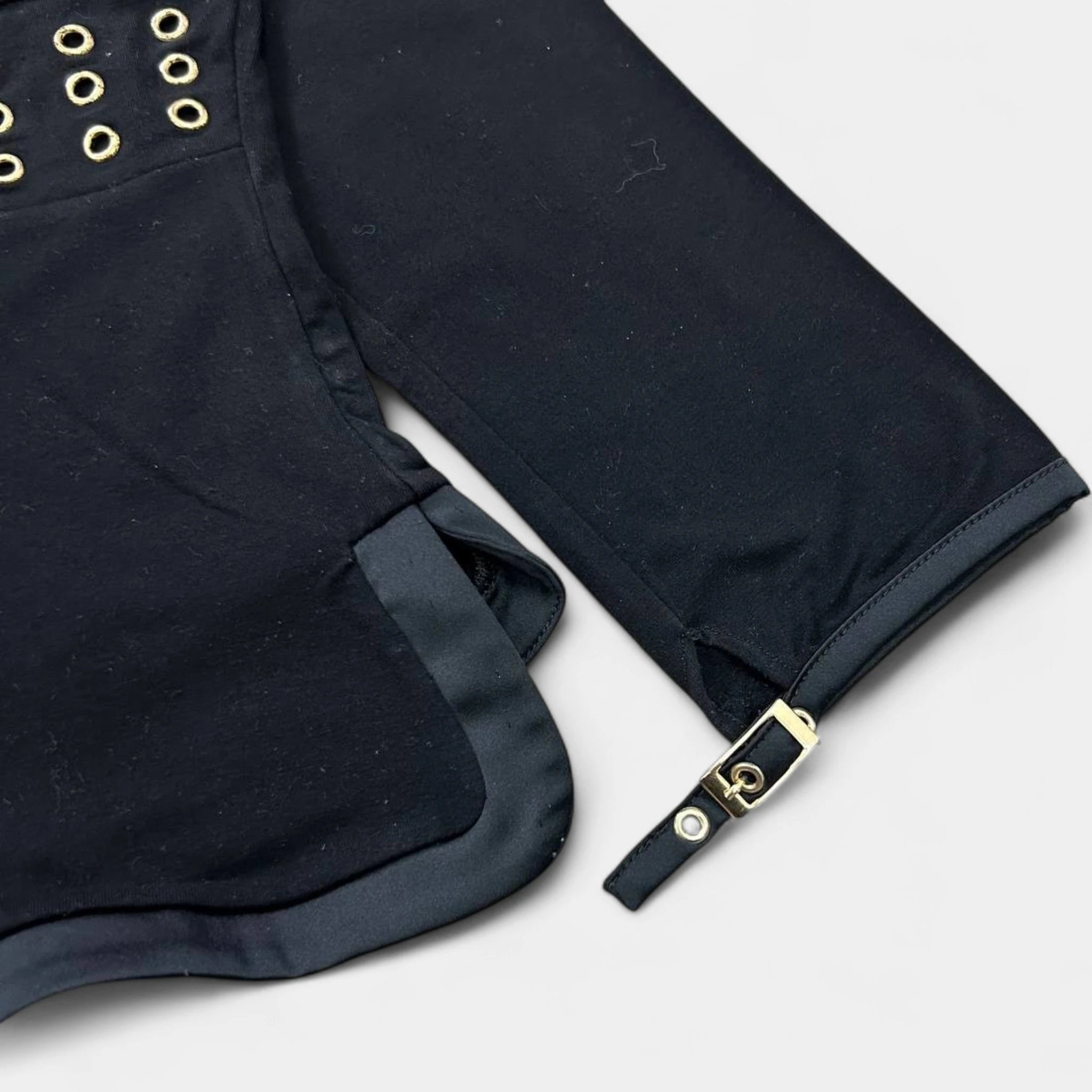 Versace 1990s Gold Eyelet Long Sleeve T-shirt