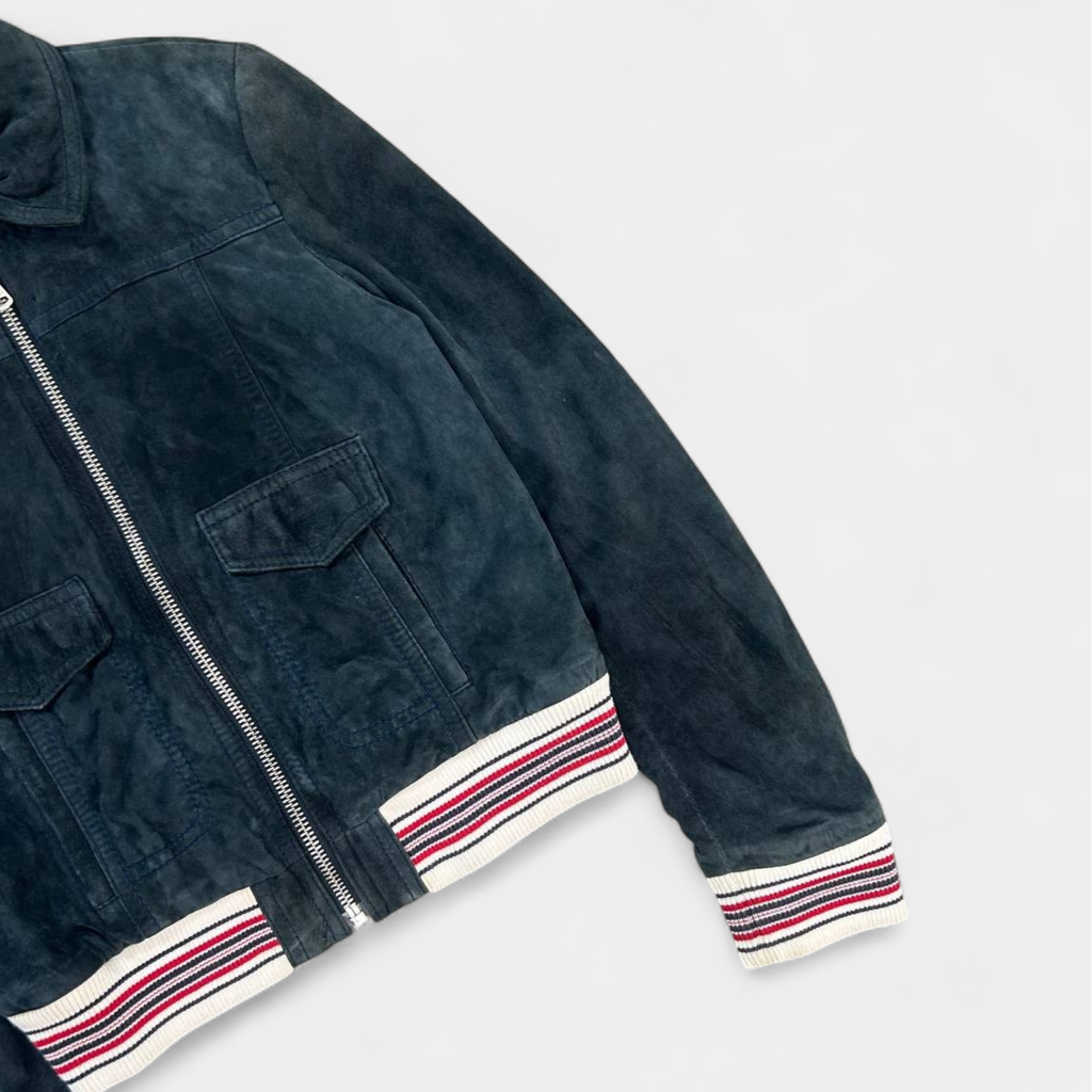 Dolce & Gabbana 2000's Navy Suede Jacket