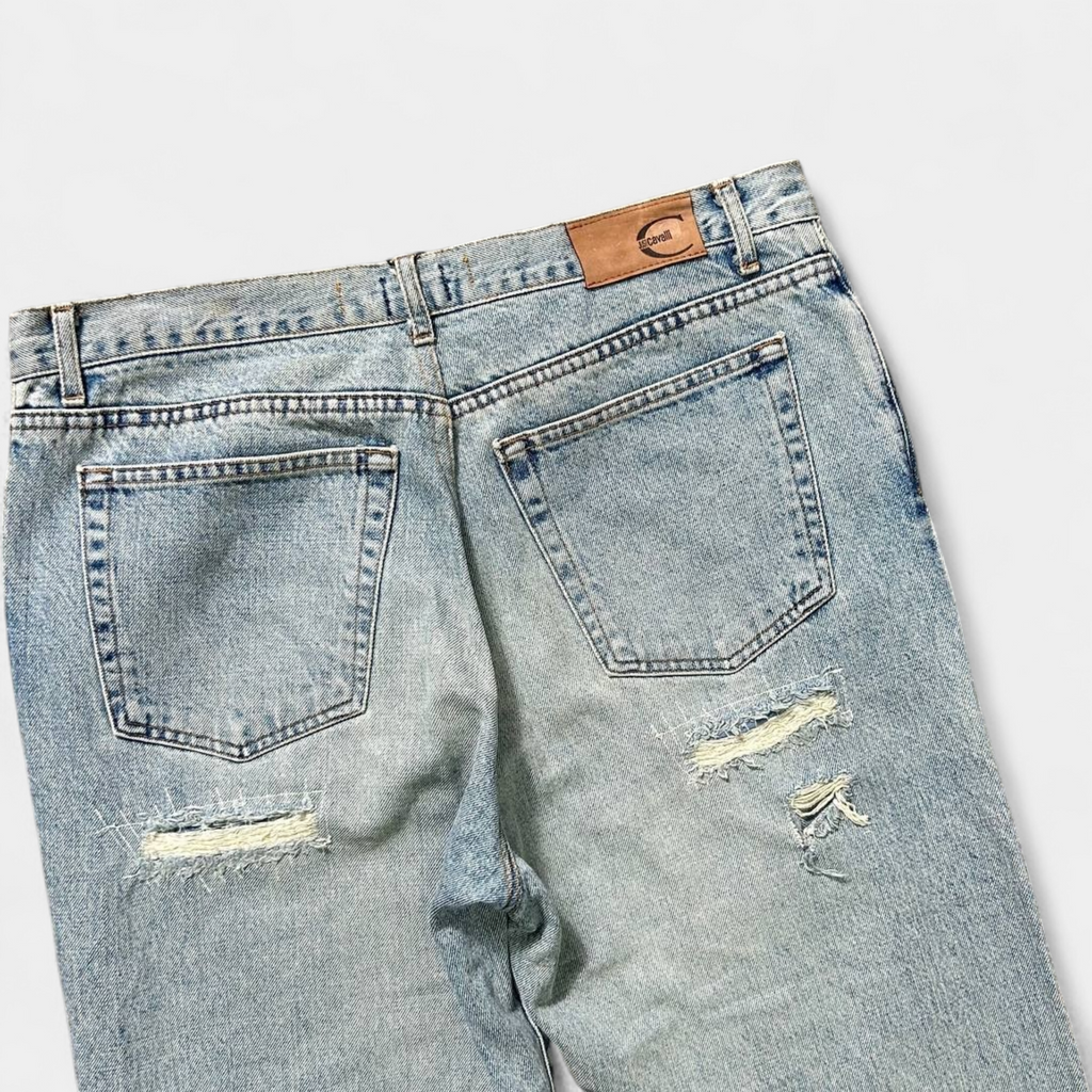 Cavalli Distressed Baggy Jeans