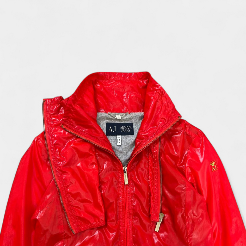 Armani Red Nylon Jacket