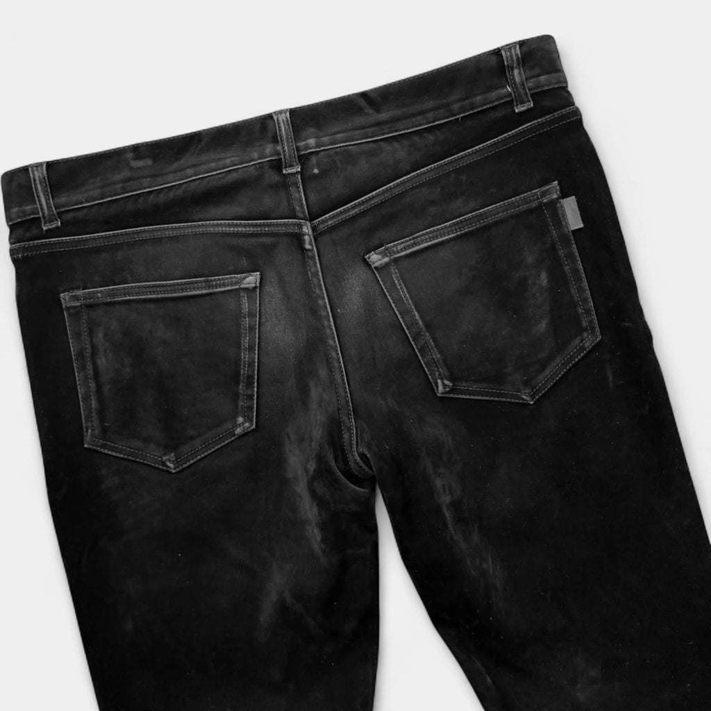 Saint Laurent 2018 Black Velvet Flared Trousers