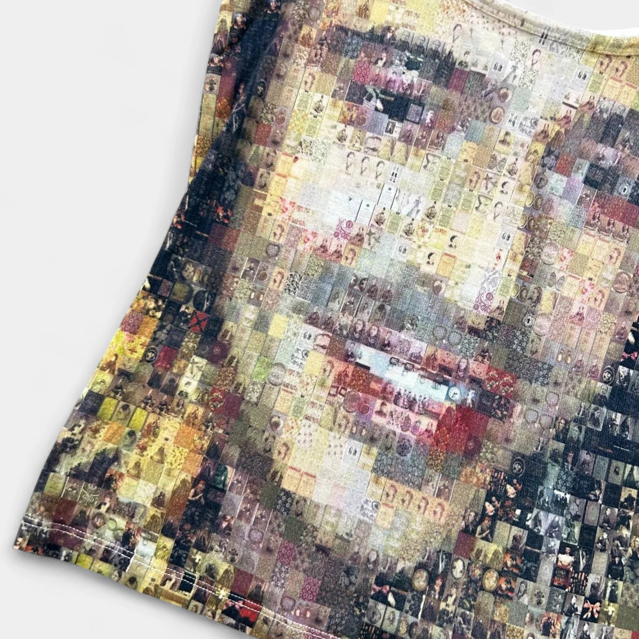 Galliano SS02 Mosaic Face Tank Top