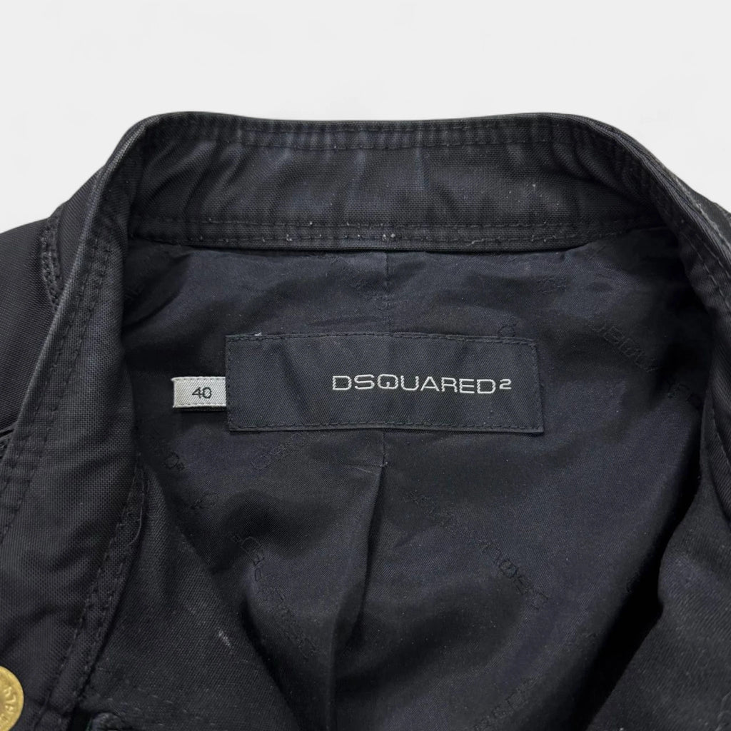Dsquared2 2000's Black Technical Biker Jacket