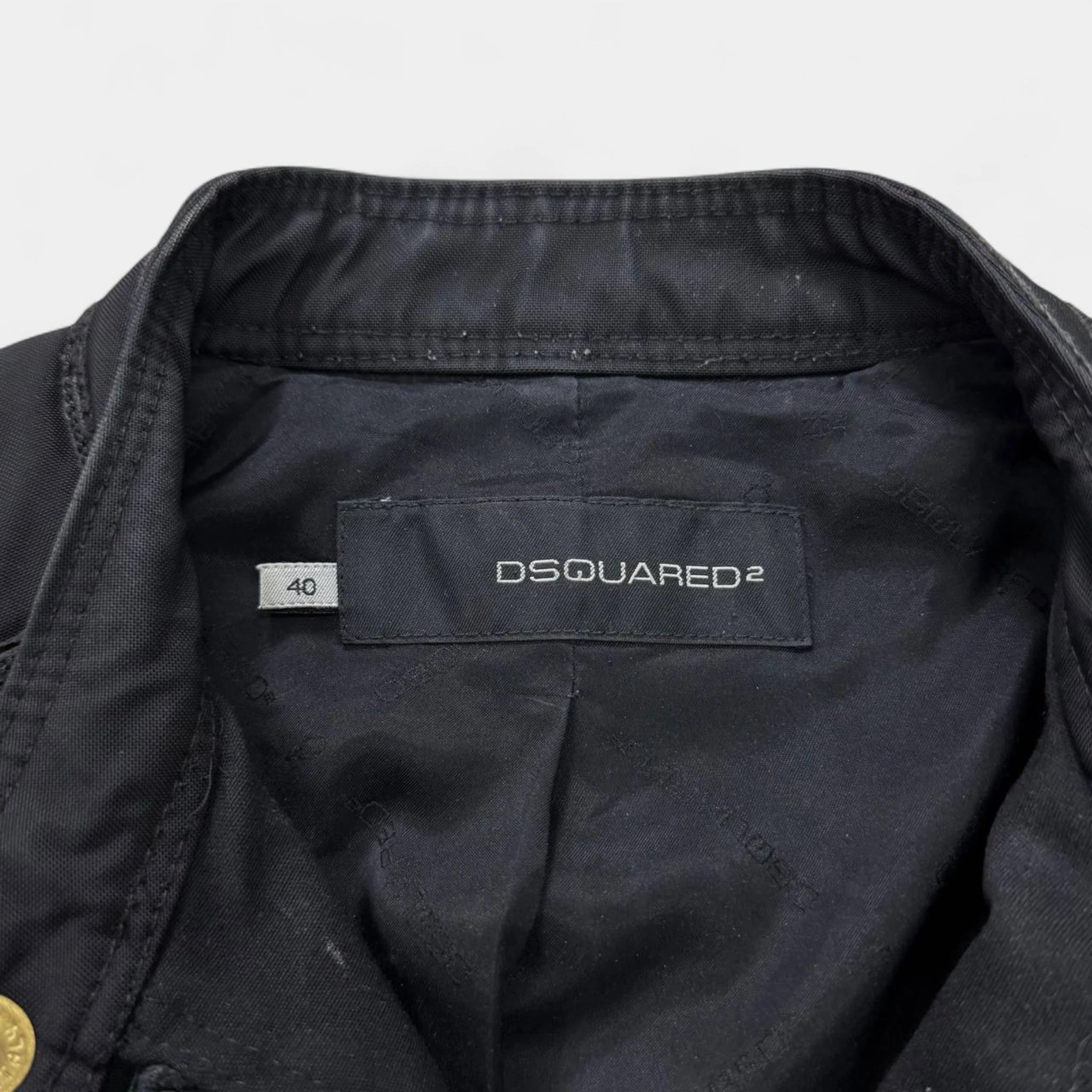 Dsquared2 2000's Black Technical Biker Jacket