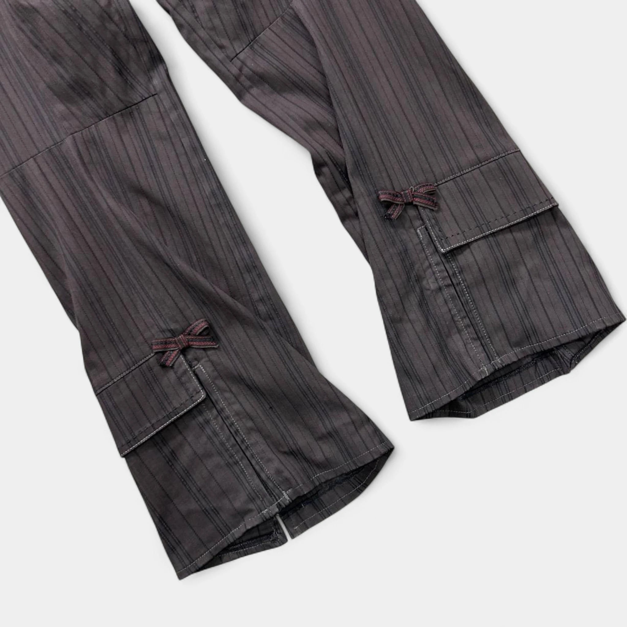 Marithé + François Girbaud Striped Flared Pants