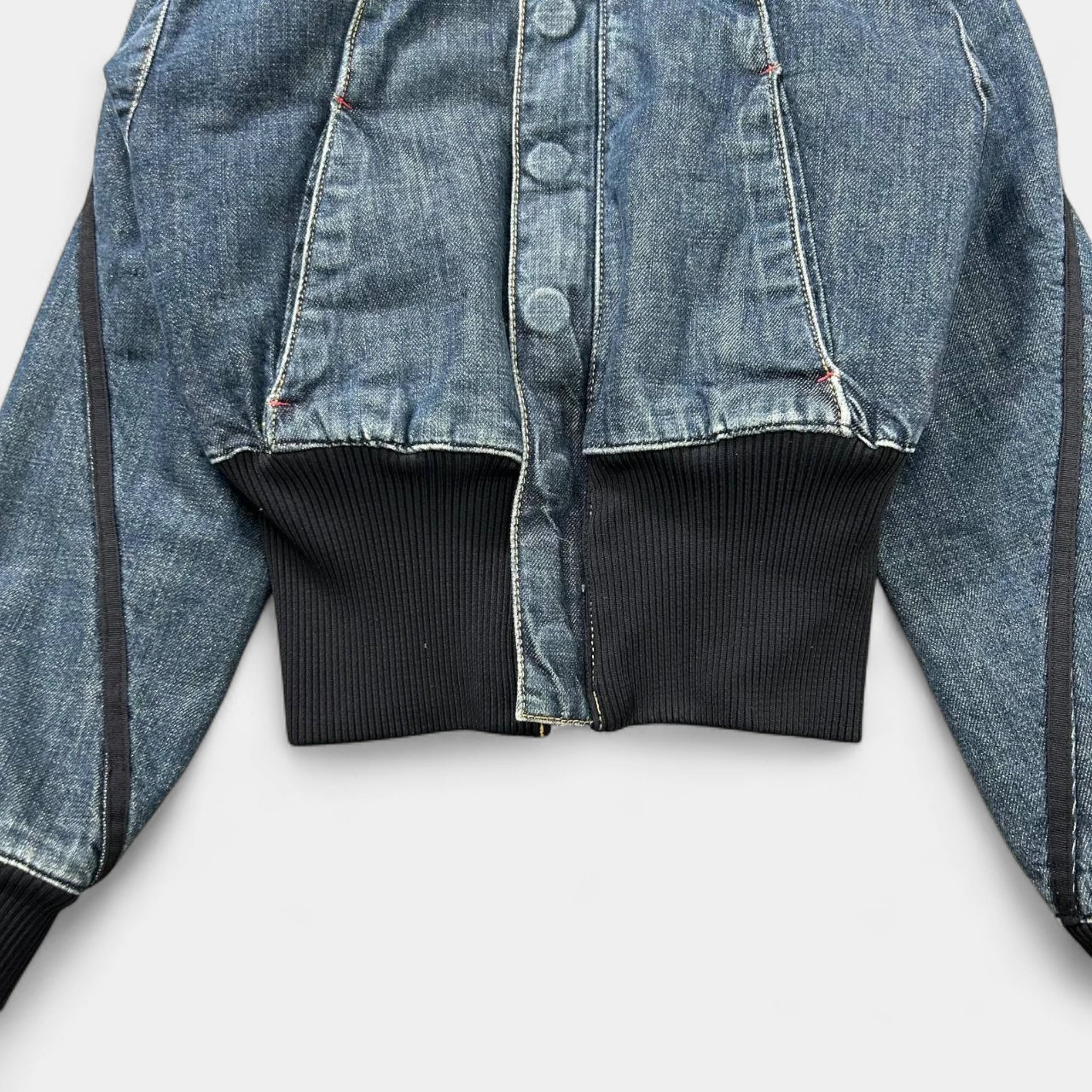 Levi's Engineered Denim Bomber Jacket with Fur Hood