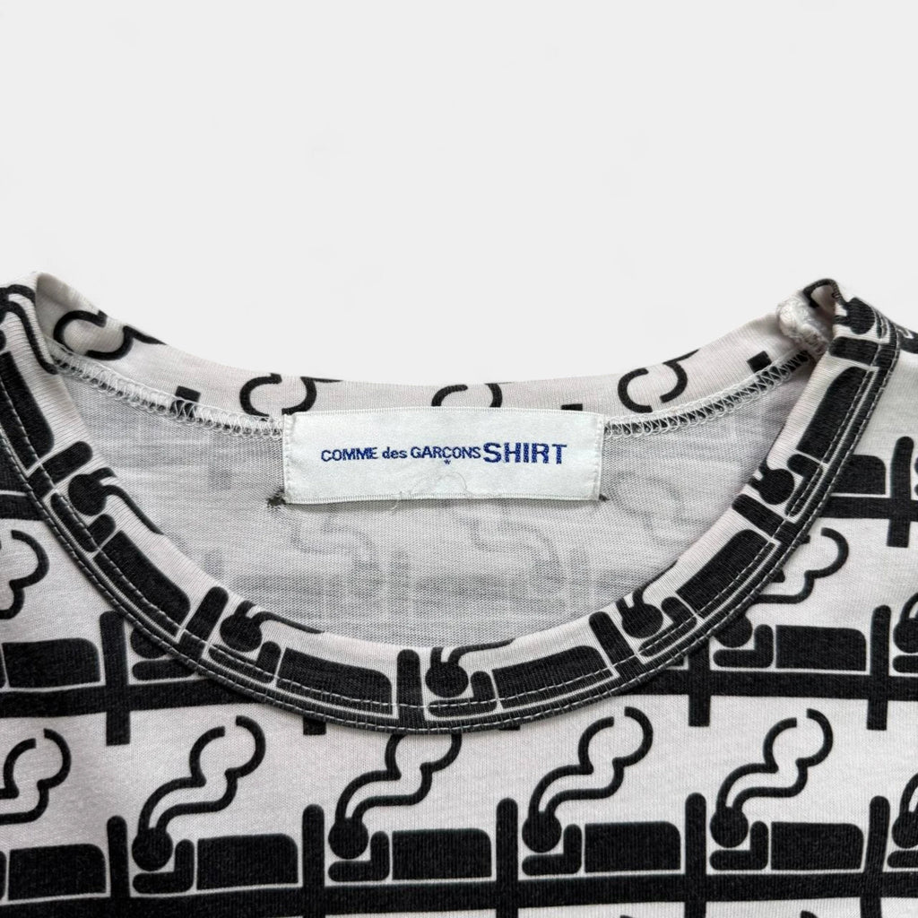 Comme des Garçons SHIRT Smoking Print Pocket T-Shirt