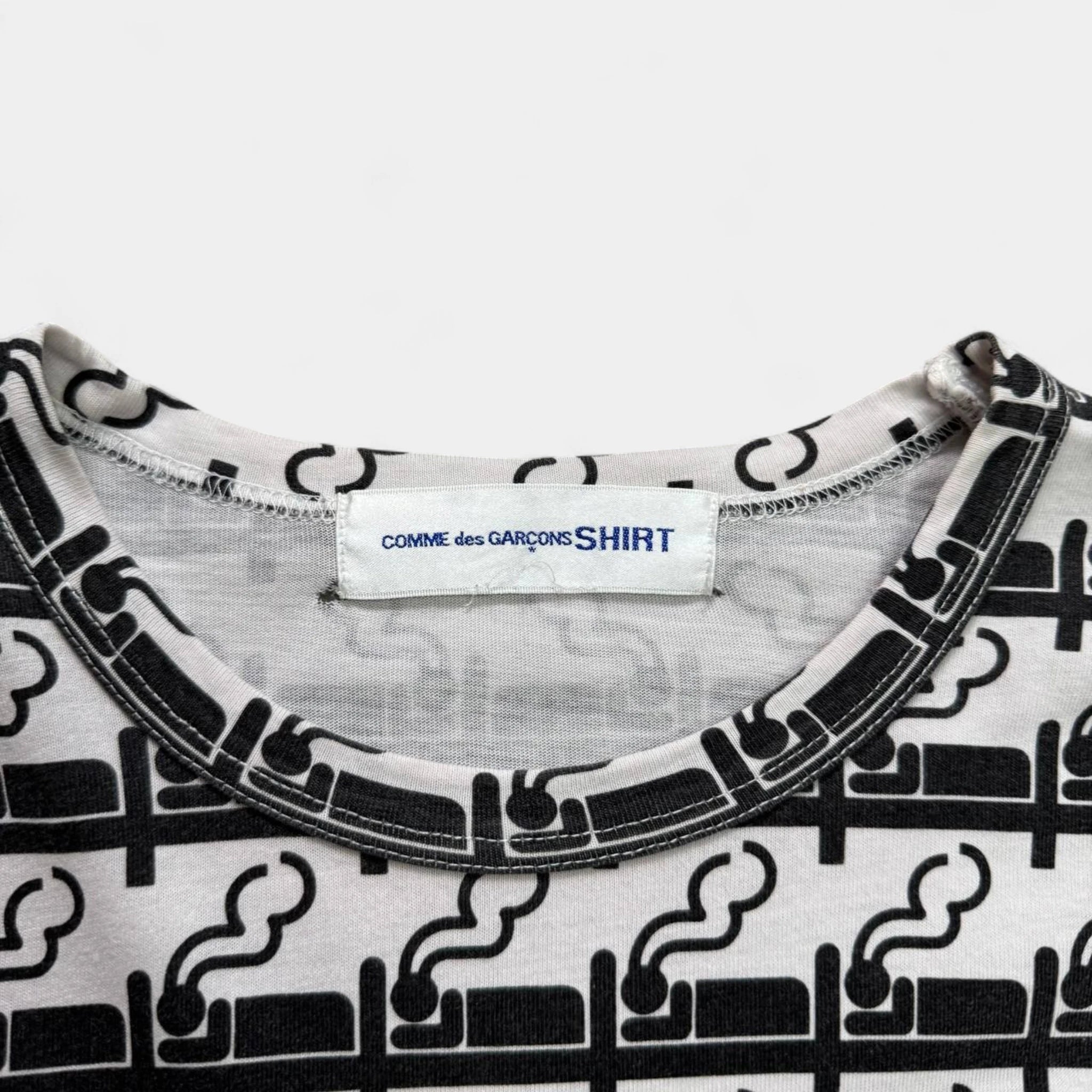 Comme des Garçons SHIRT Smoking Print Pocket T-Shirt