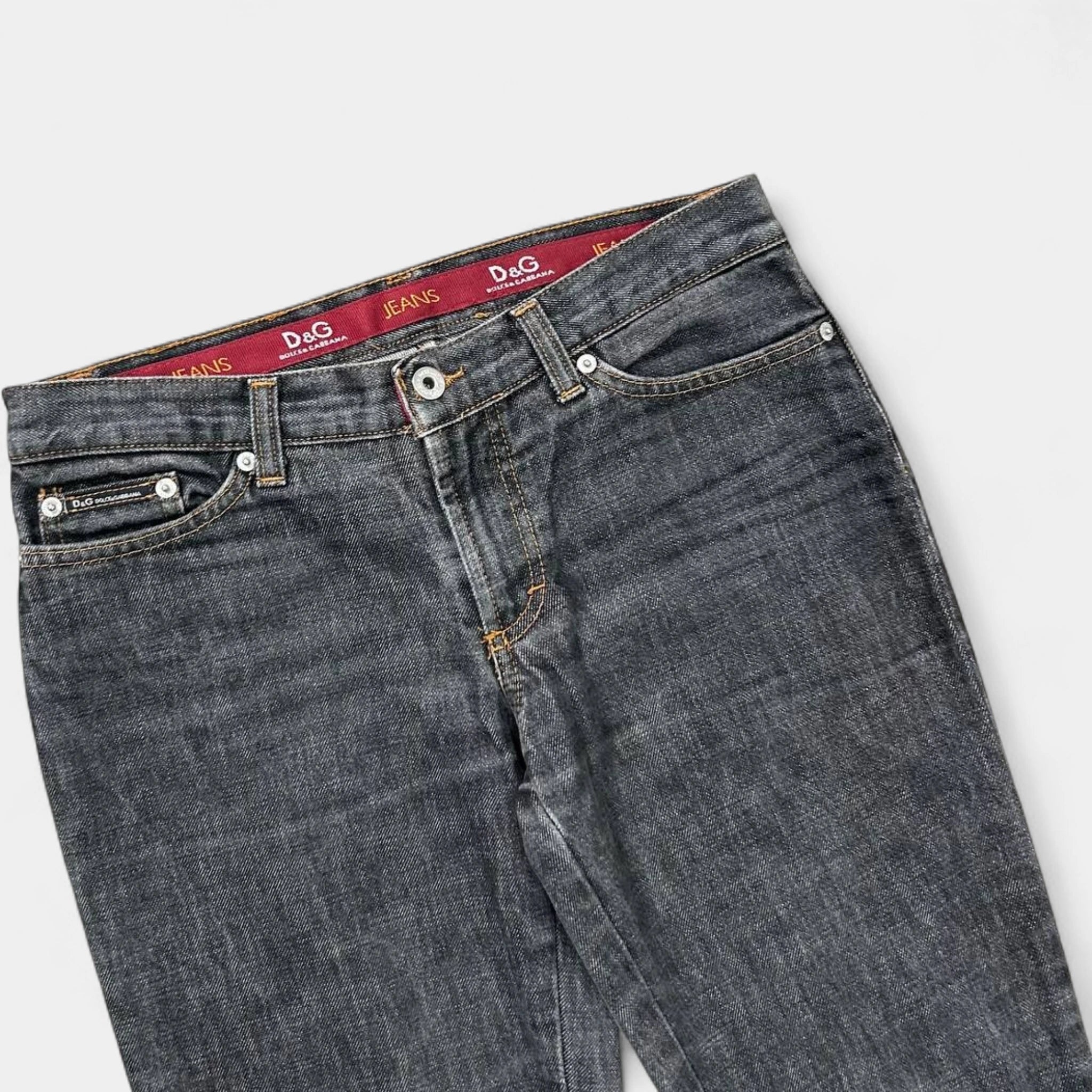 Dolce & Gabbana 2000s Black Multizipper Jeans