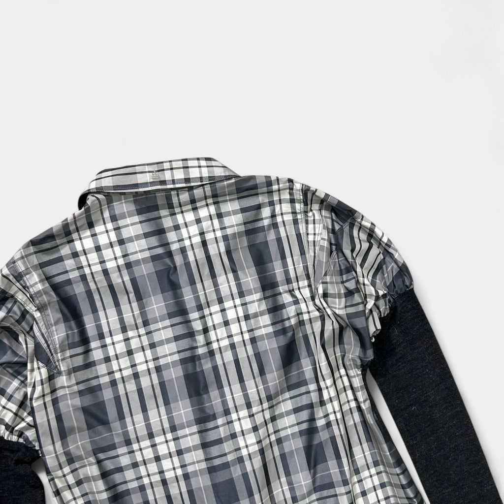 Marithé + François Girbaud Plaid Longsleeve Dress