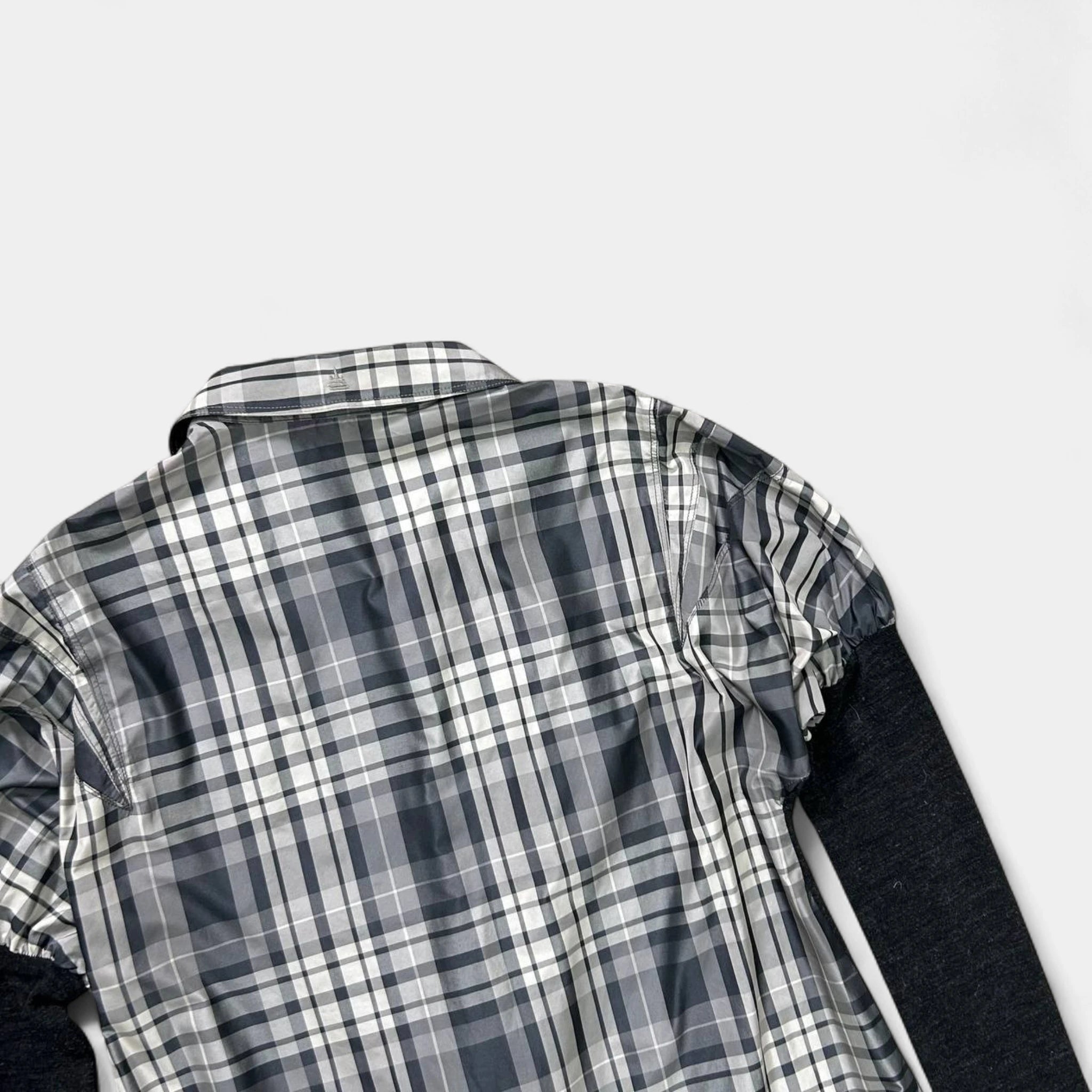 Marithé + François Girbaud Plaid Longsleeve Dress