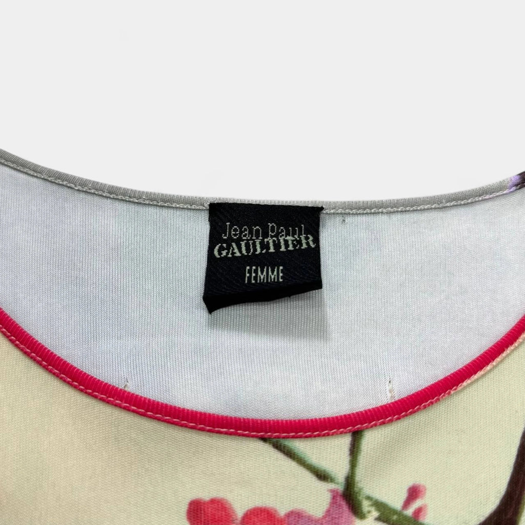 Jean Paul Gaultier 90's Floral Mesh Tank Top