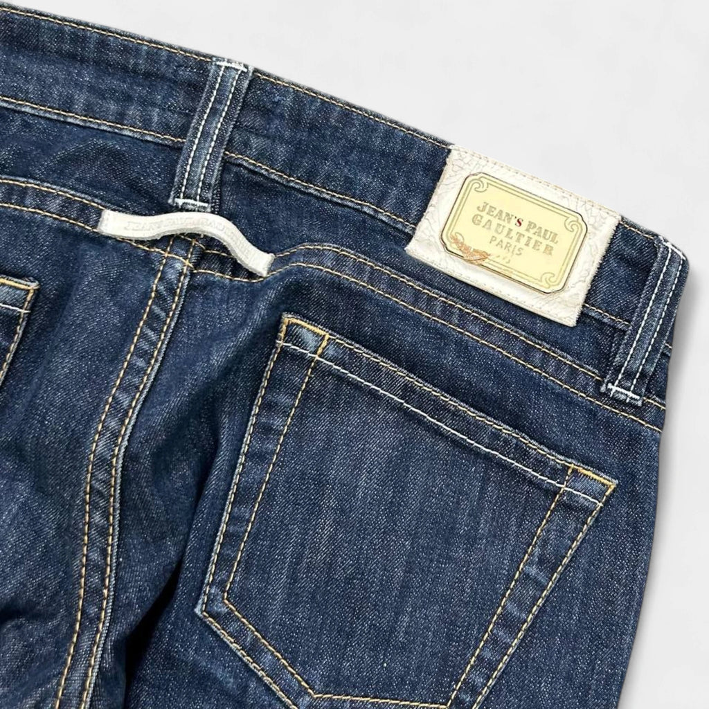 Jean Paul Gaultier Graphic Blue Denim Jeans