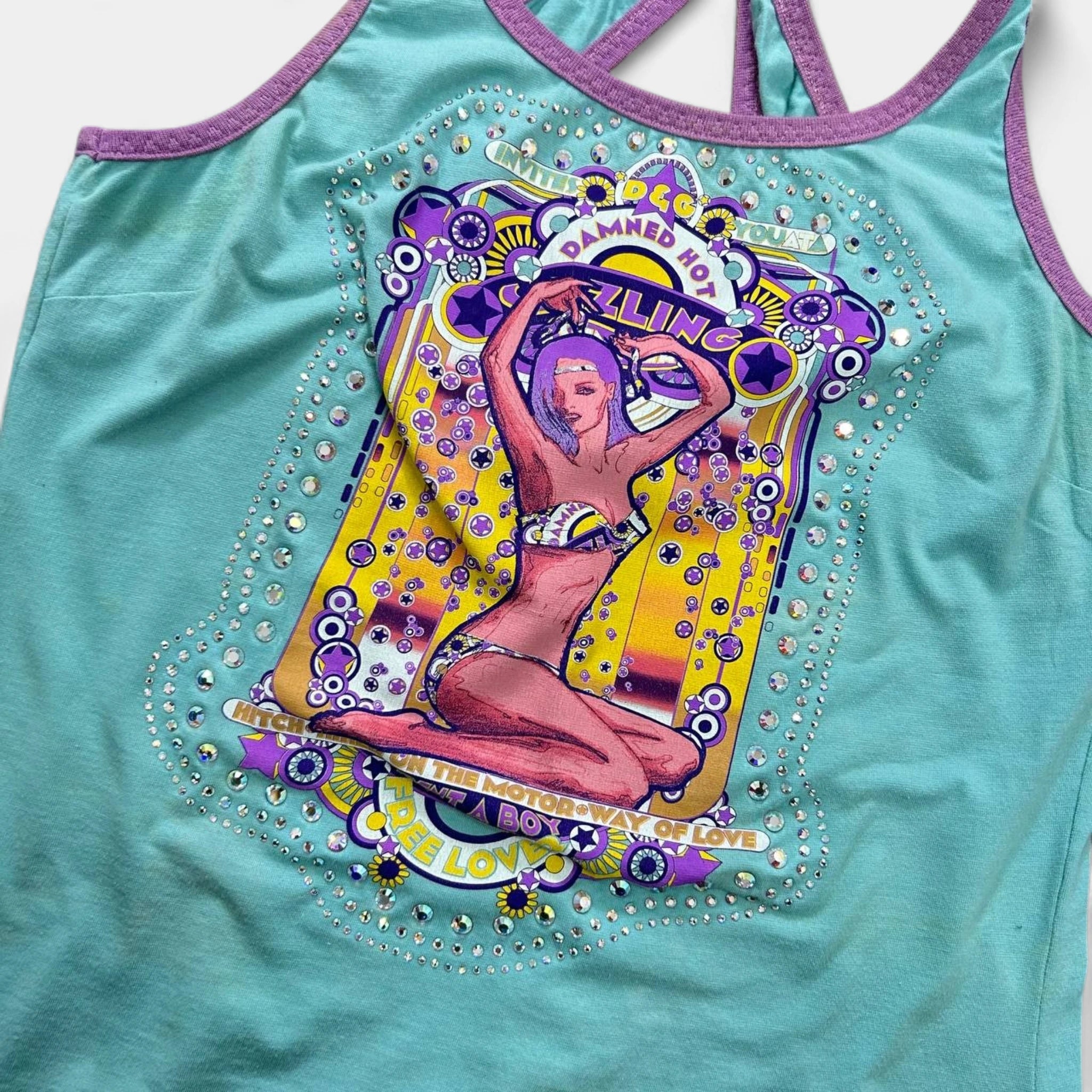 2000's Dolce & Gabbana "Motorway of Love" Graphic Tank Top