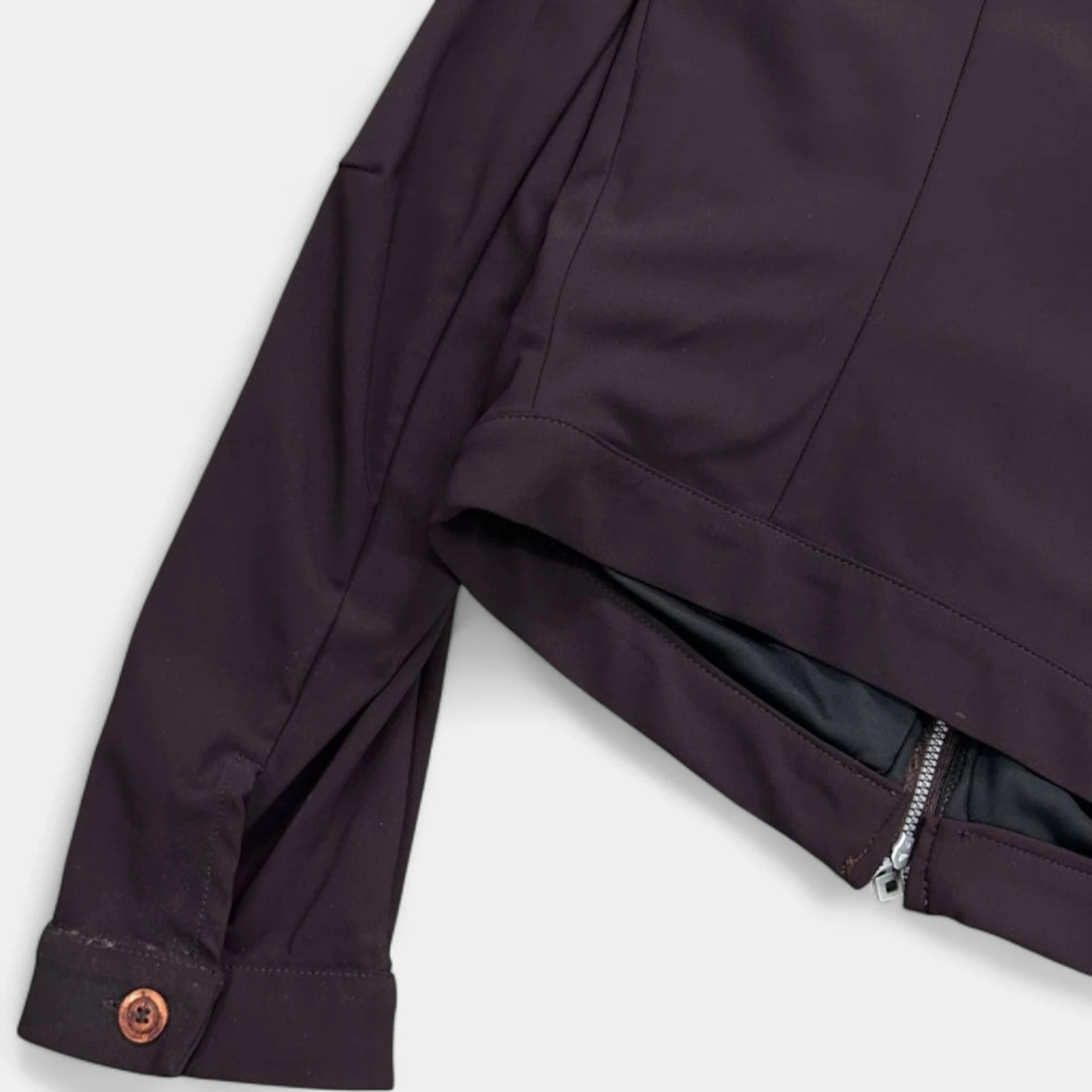 Marithé + François Girbaud Lightweight Technical Nylon Wine Jacket