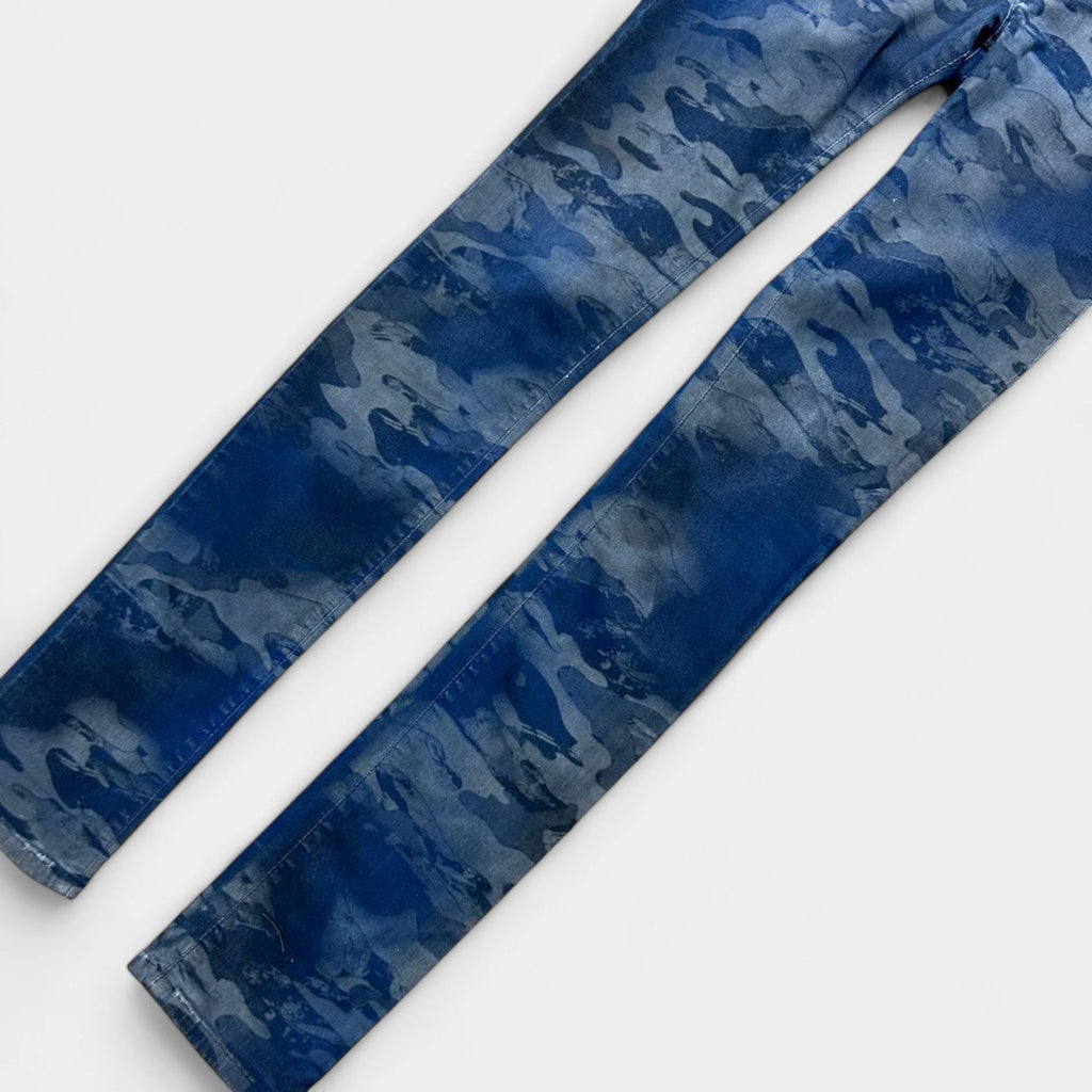 Diesel Skinny Blue Camouflage Jeans