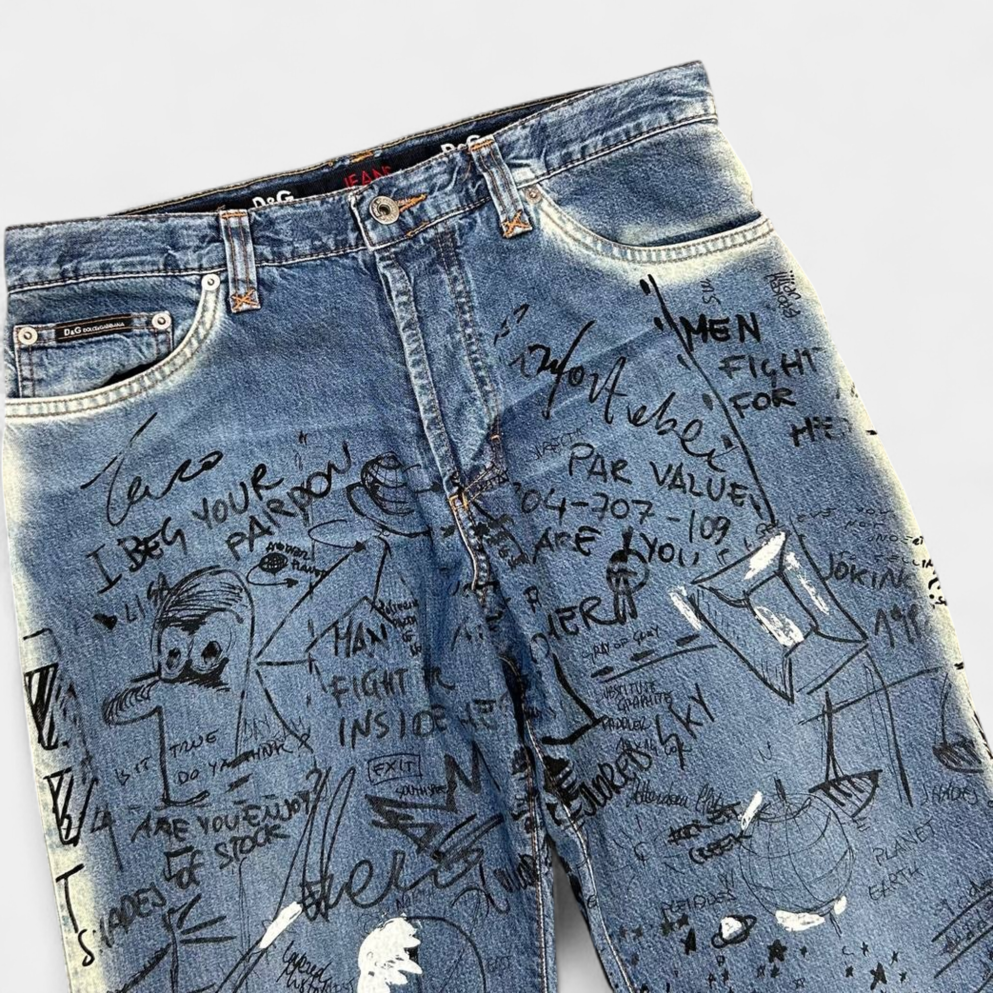 Dolce & Gabbana Scribble Jeans