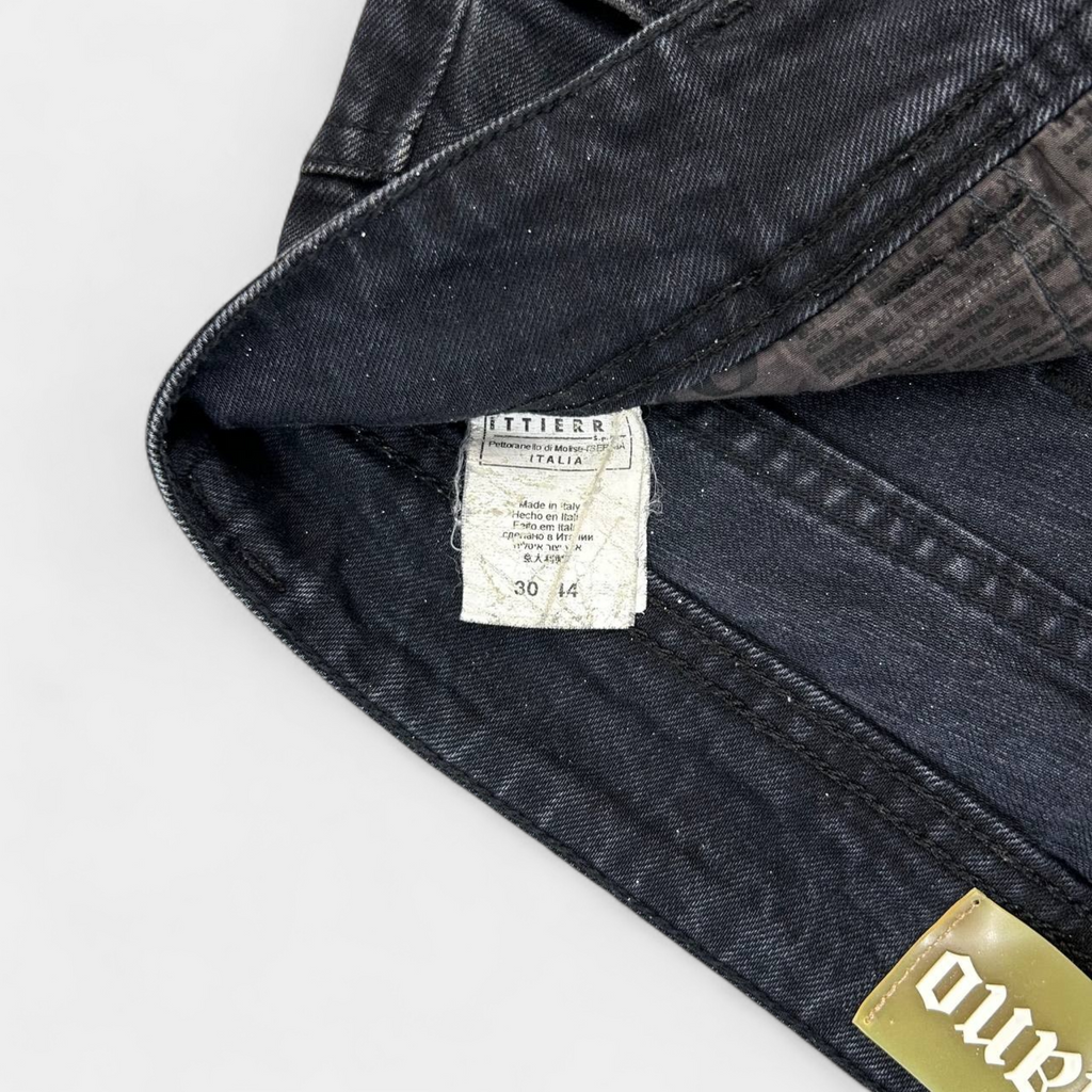 Galliano Dark Denim Black Jeans