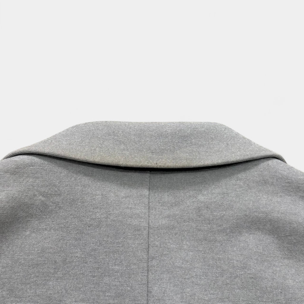 Dirk Bikkembergs Grey Jersey Cotton Unstructured Two-Button Blazer