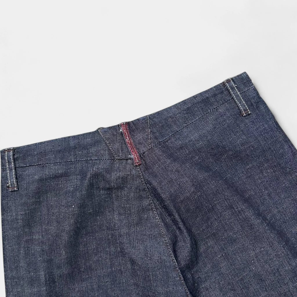 Marithé + François Girbaud Dark Blue Straight Leg Jeans