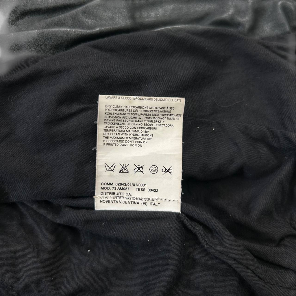 Dsquared2 2000s Leather Black Biker Jacket